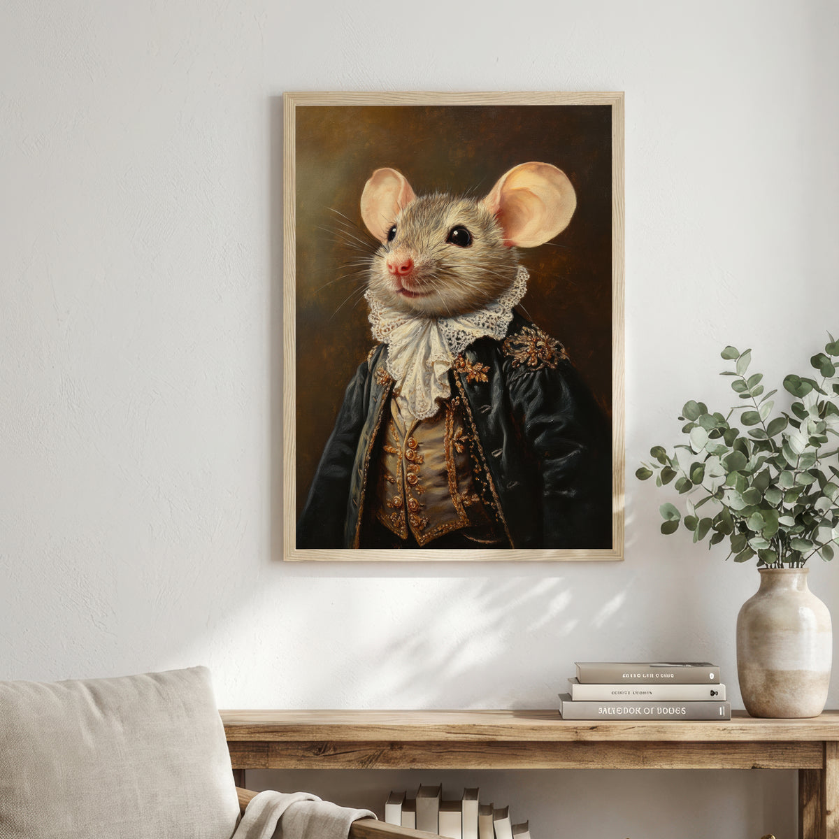 Dapper Mouse Portrait Art Print