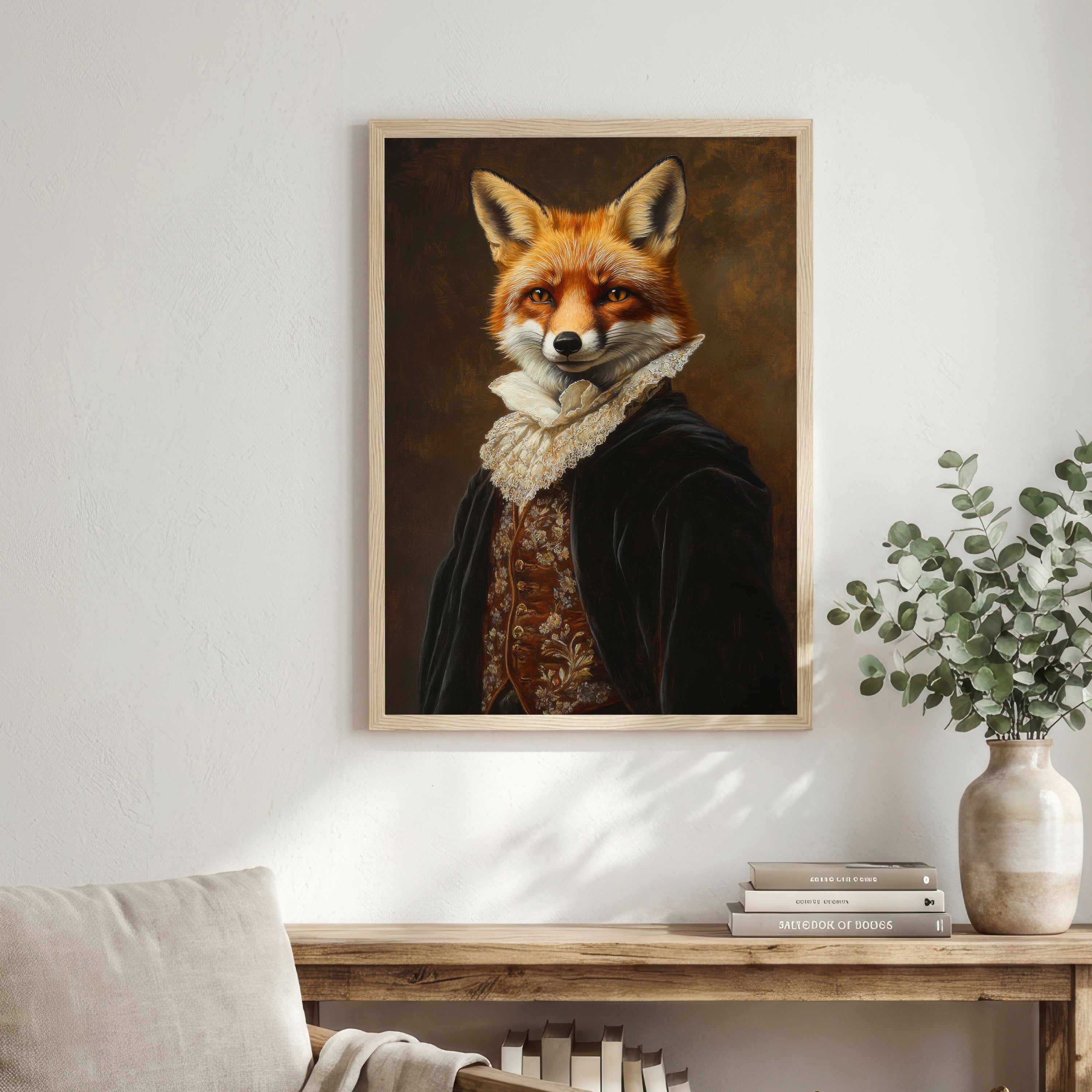Victorian Fox Portrait Art Print