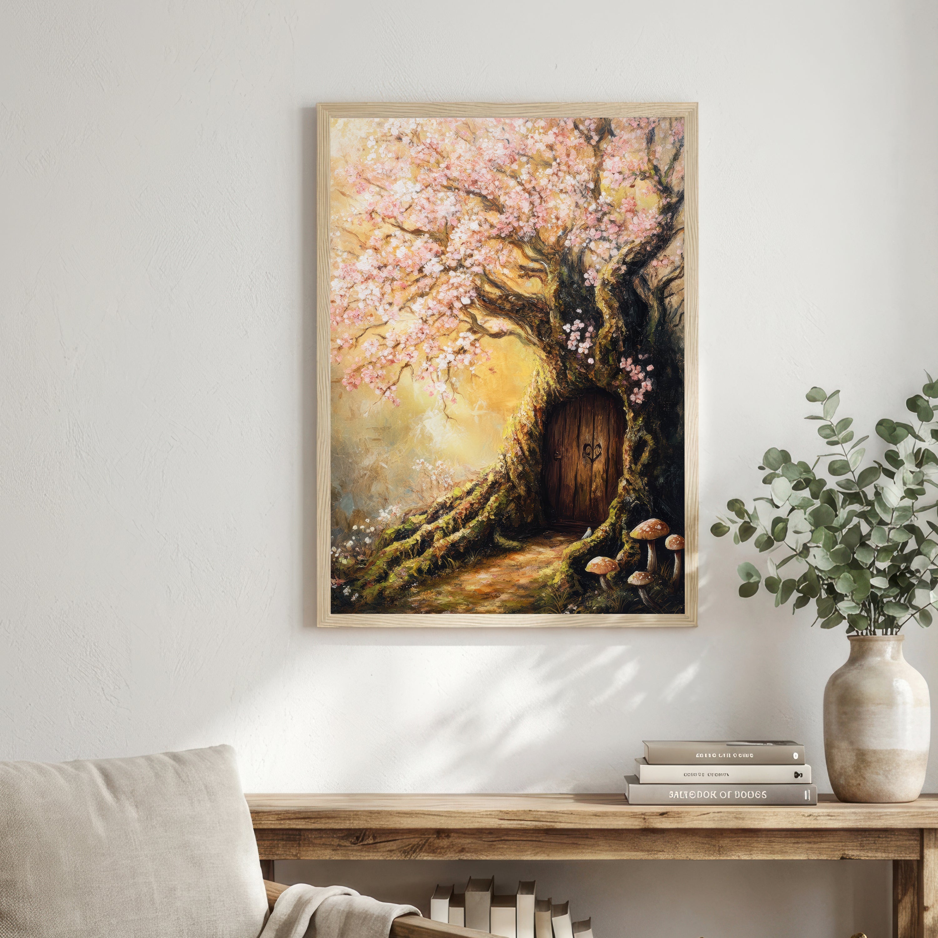 Enchanted Blossom Tree Door Art Print