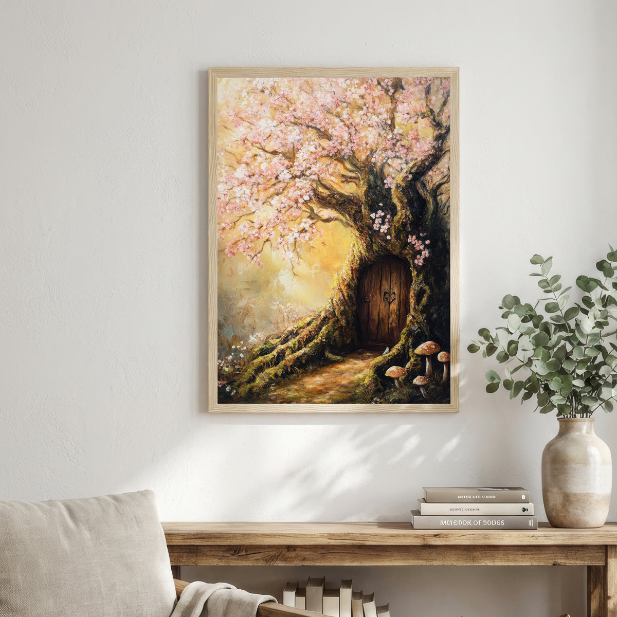 Enchanted Blossom Tree Door Art Print