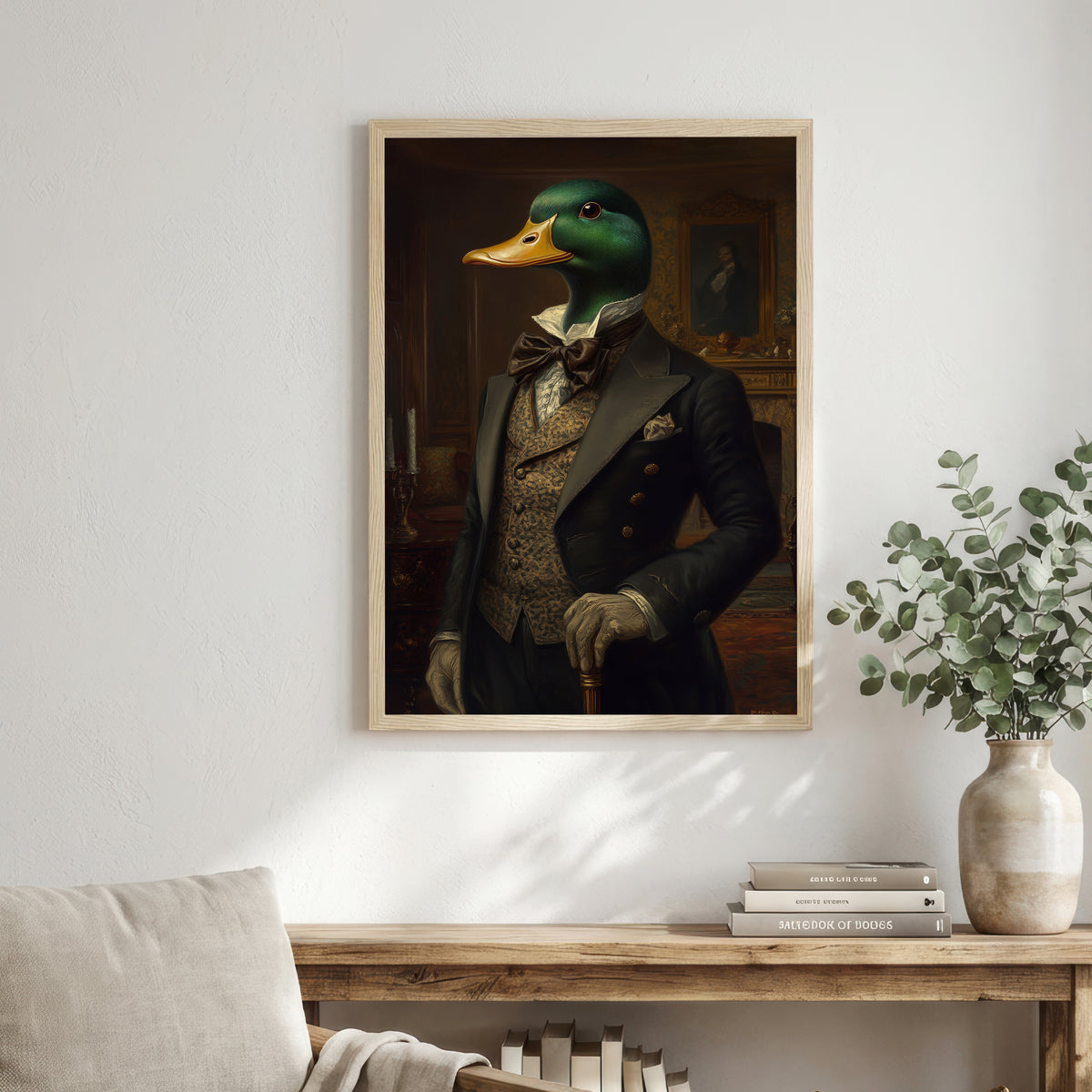 Dapper Mallard Victorian Art Print