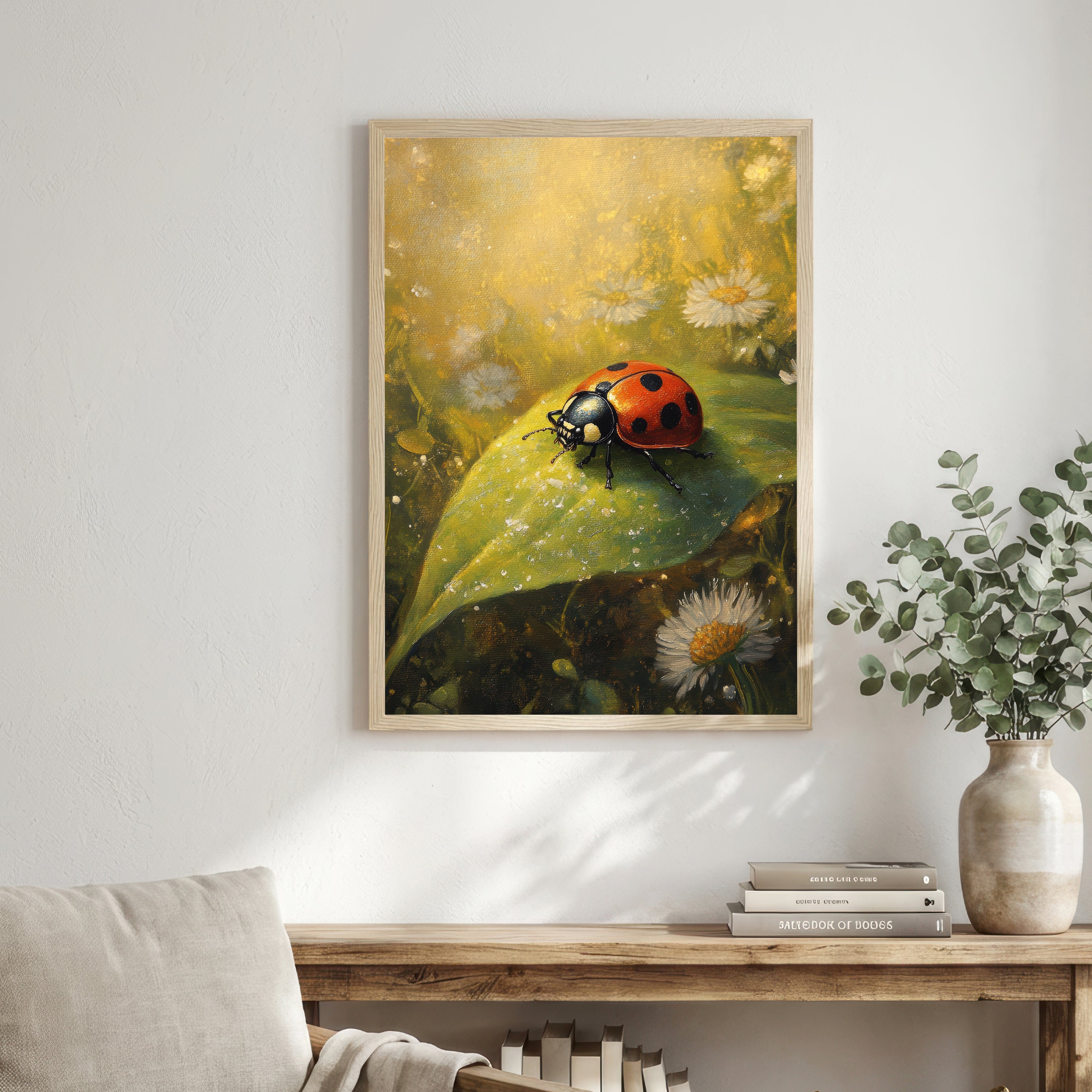 Ladybird Pond Botanical Art Print