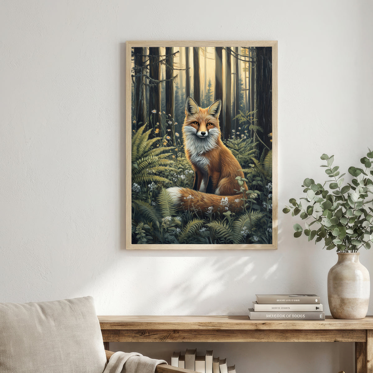 Woodland Fox Art Print