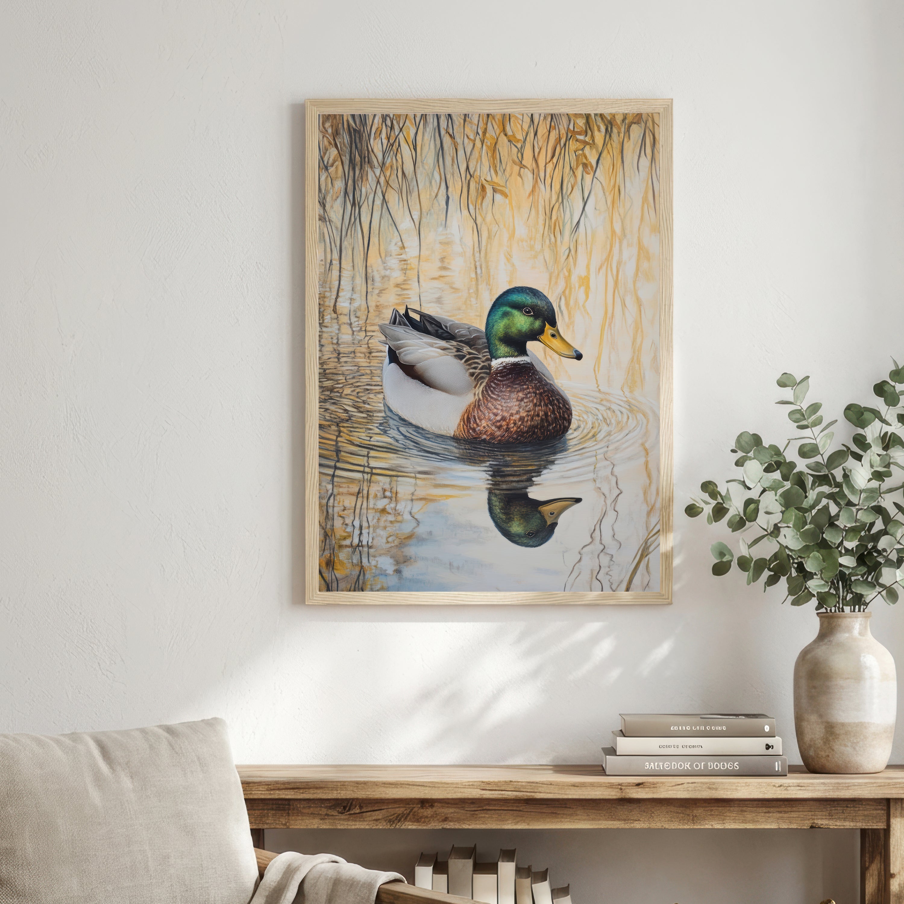 Mallard Duck Pond Art Print