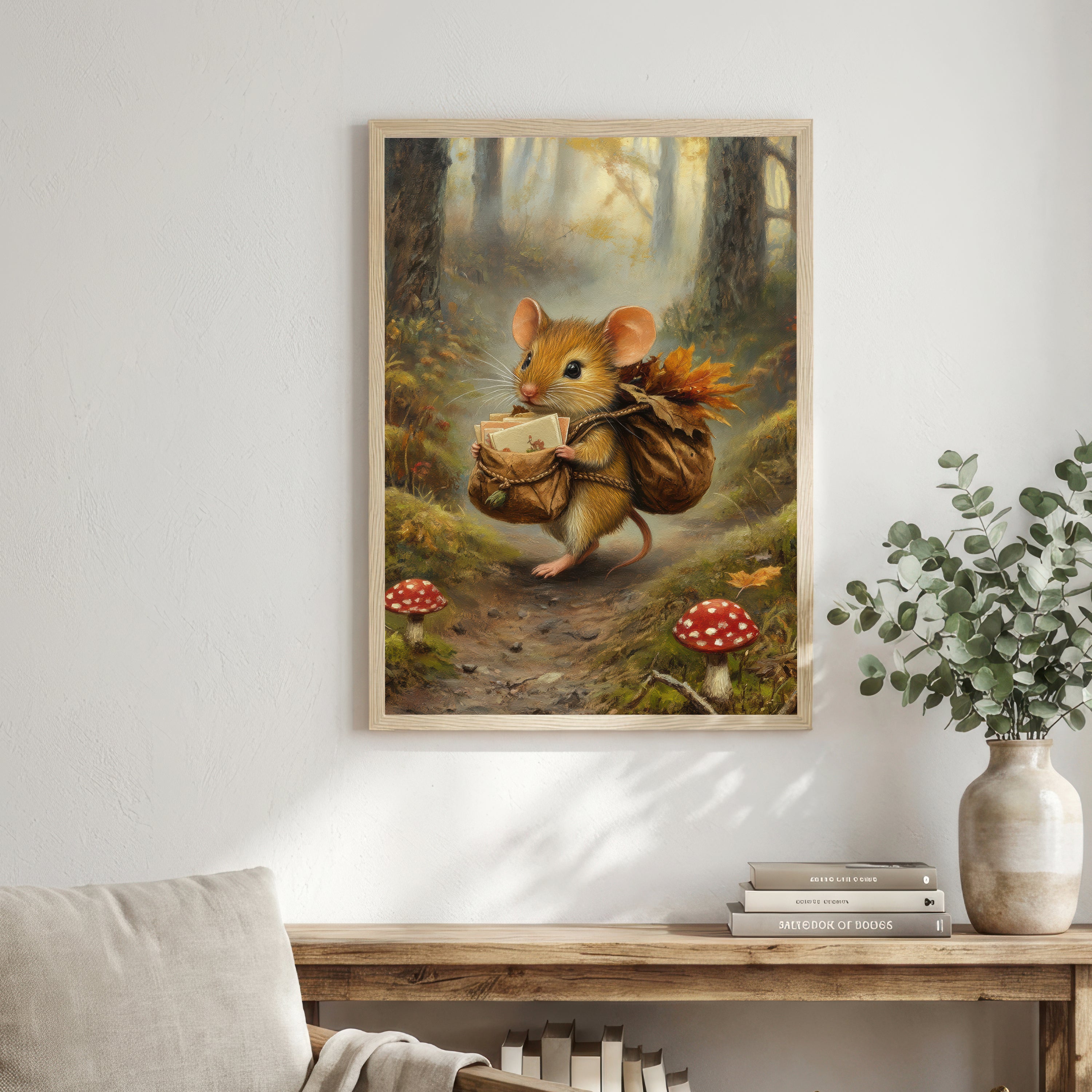 Storybook Mouse Woodland Art Print