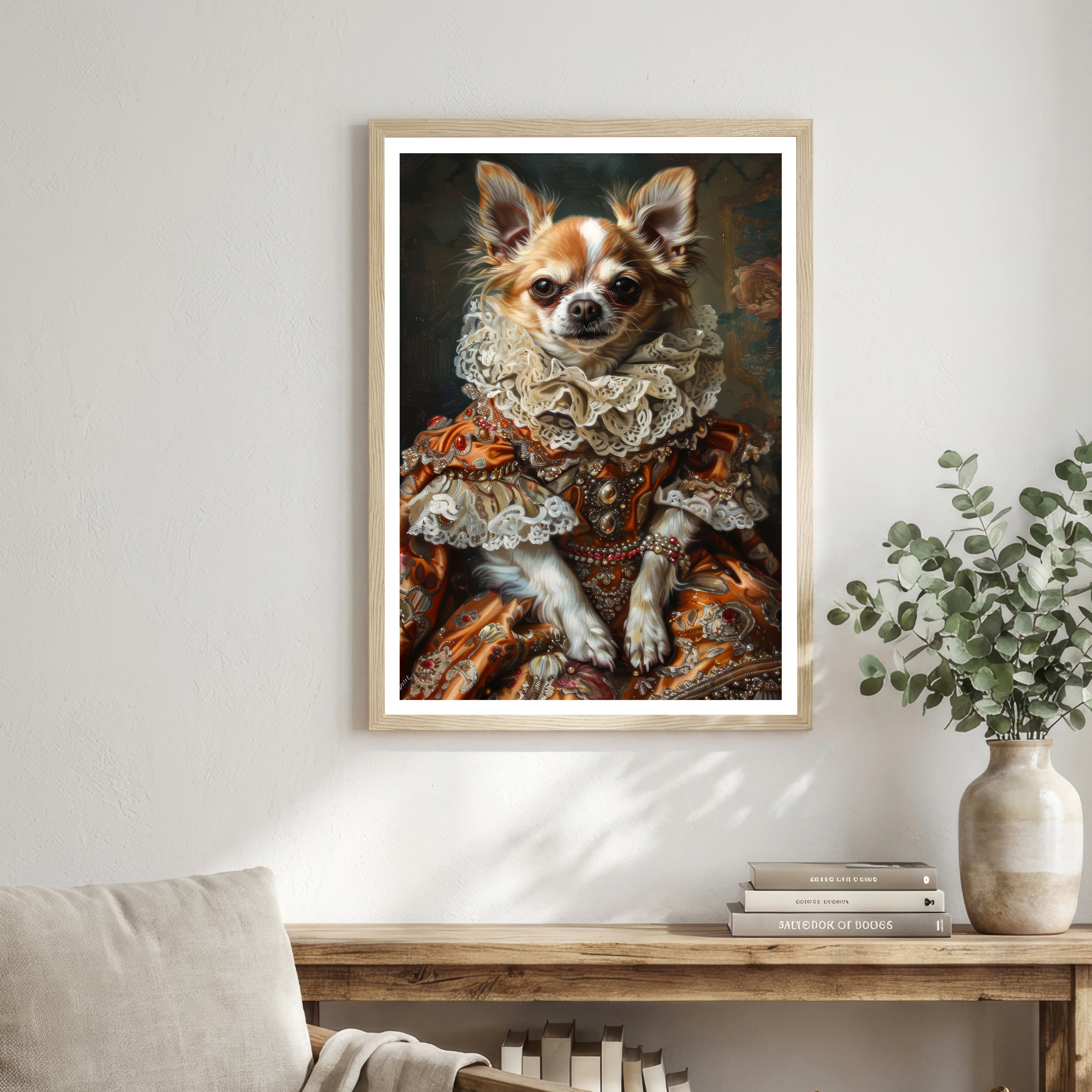 Victorian Chihuahua Portrait Art Print