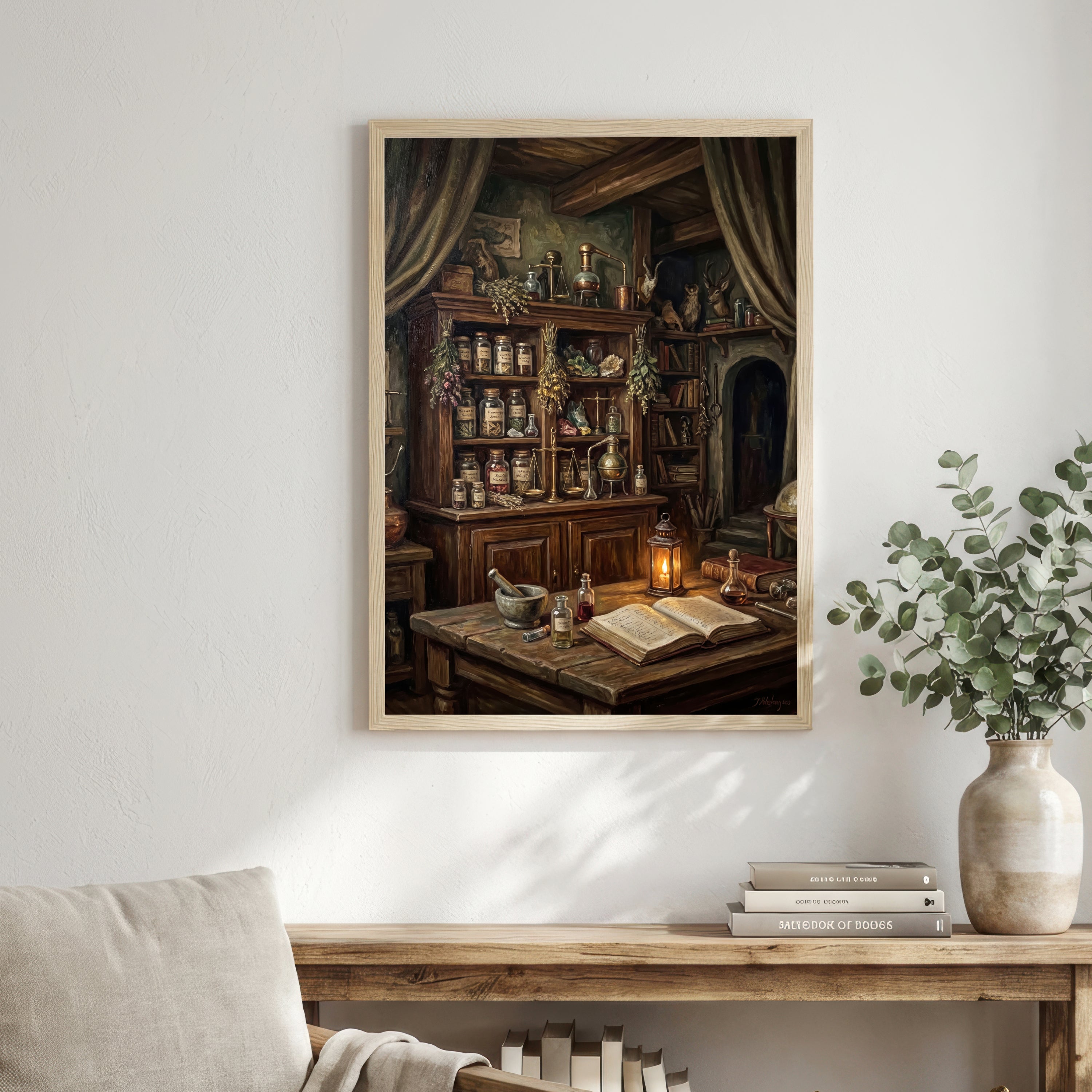 Vintage Apothecary Interior Art Print