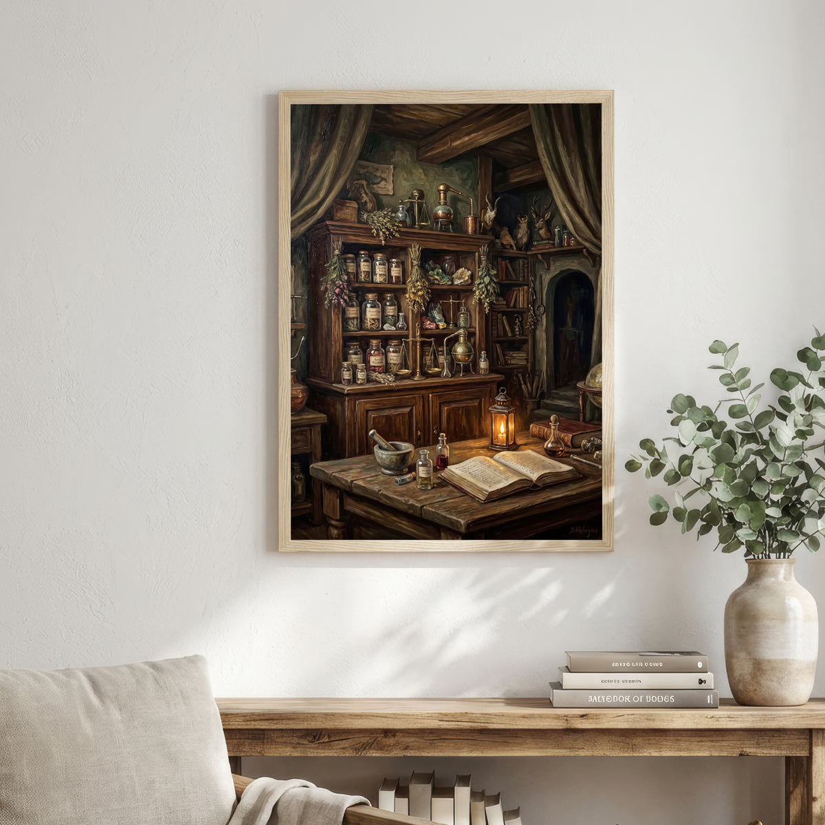 Vintage Apothecary Interior Art Print
