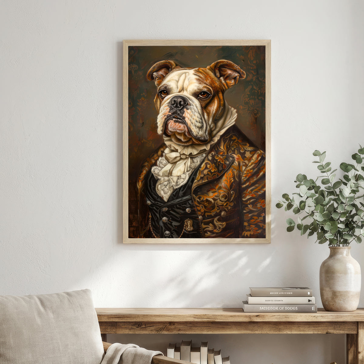 Victorian Bulldog Portrait Art Print