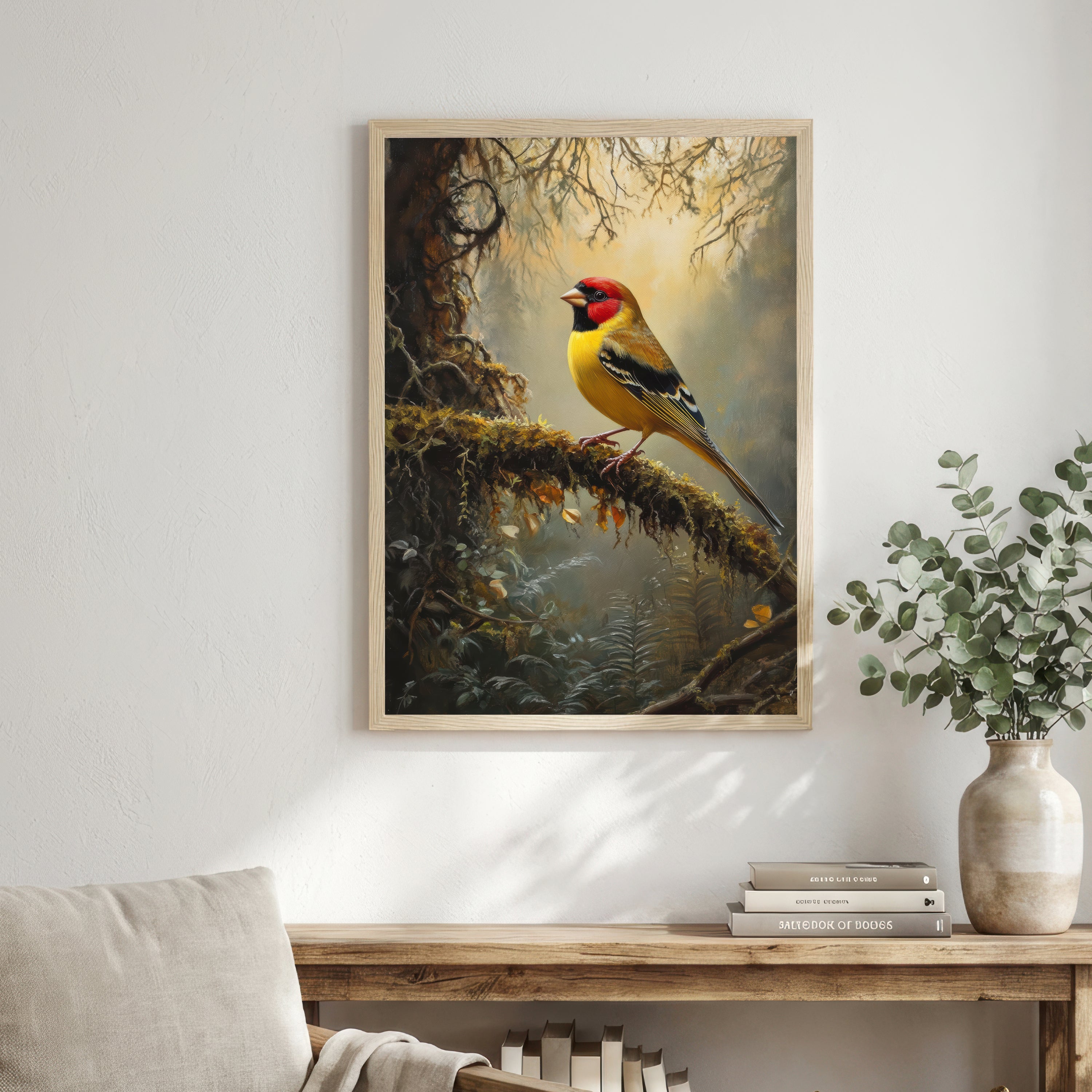 European Goldfinch Woodland Art Print