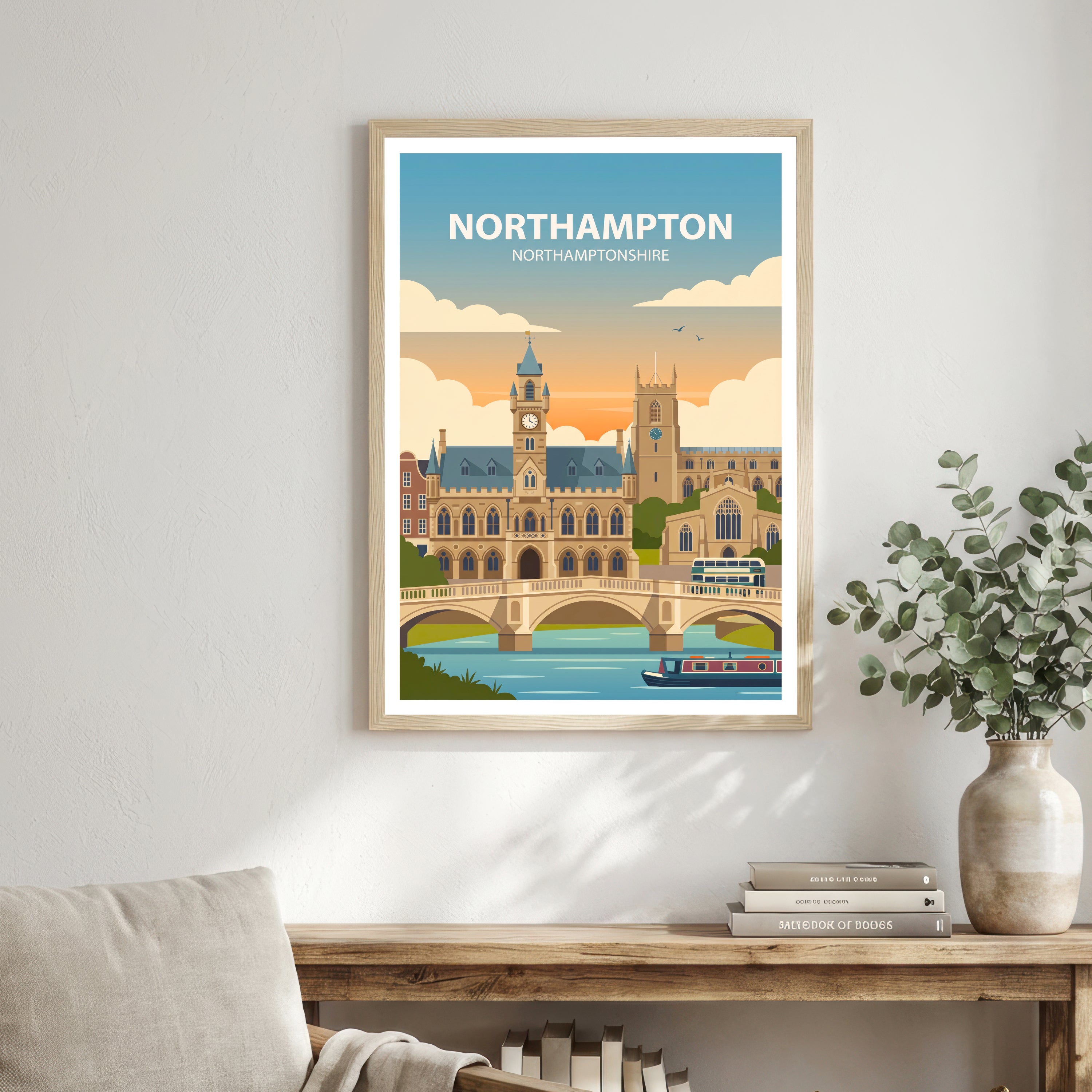 Northampton Travel Poster