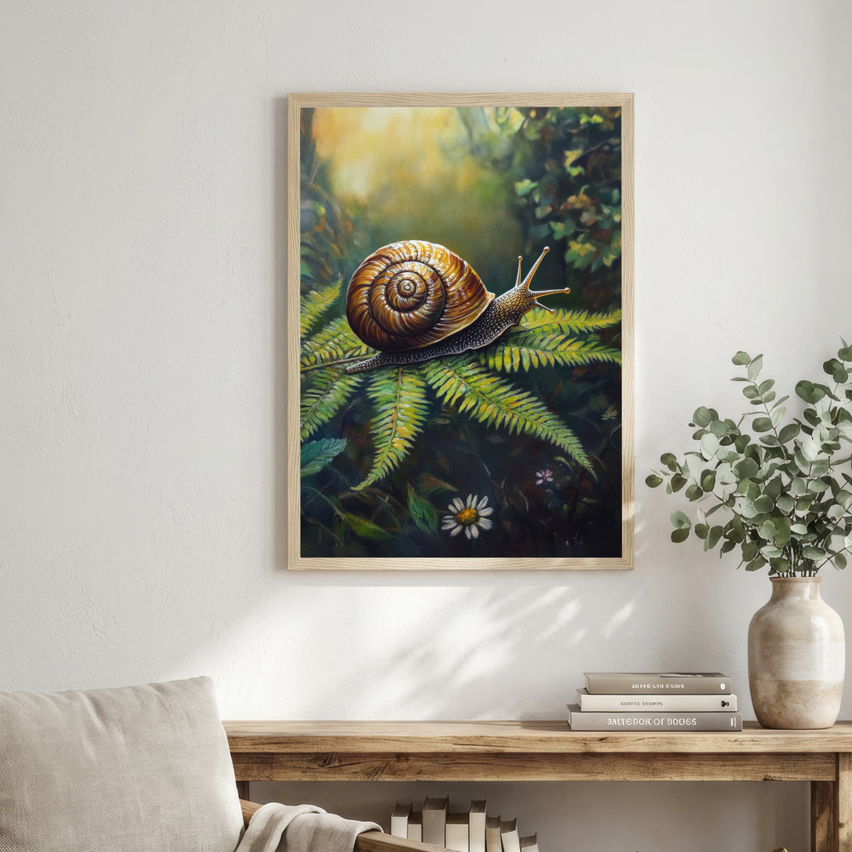 Woodland Snail Art Print