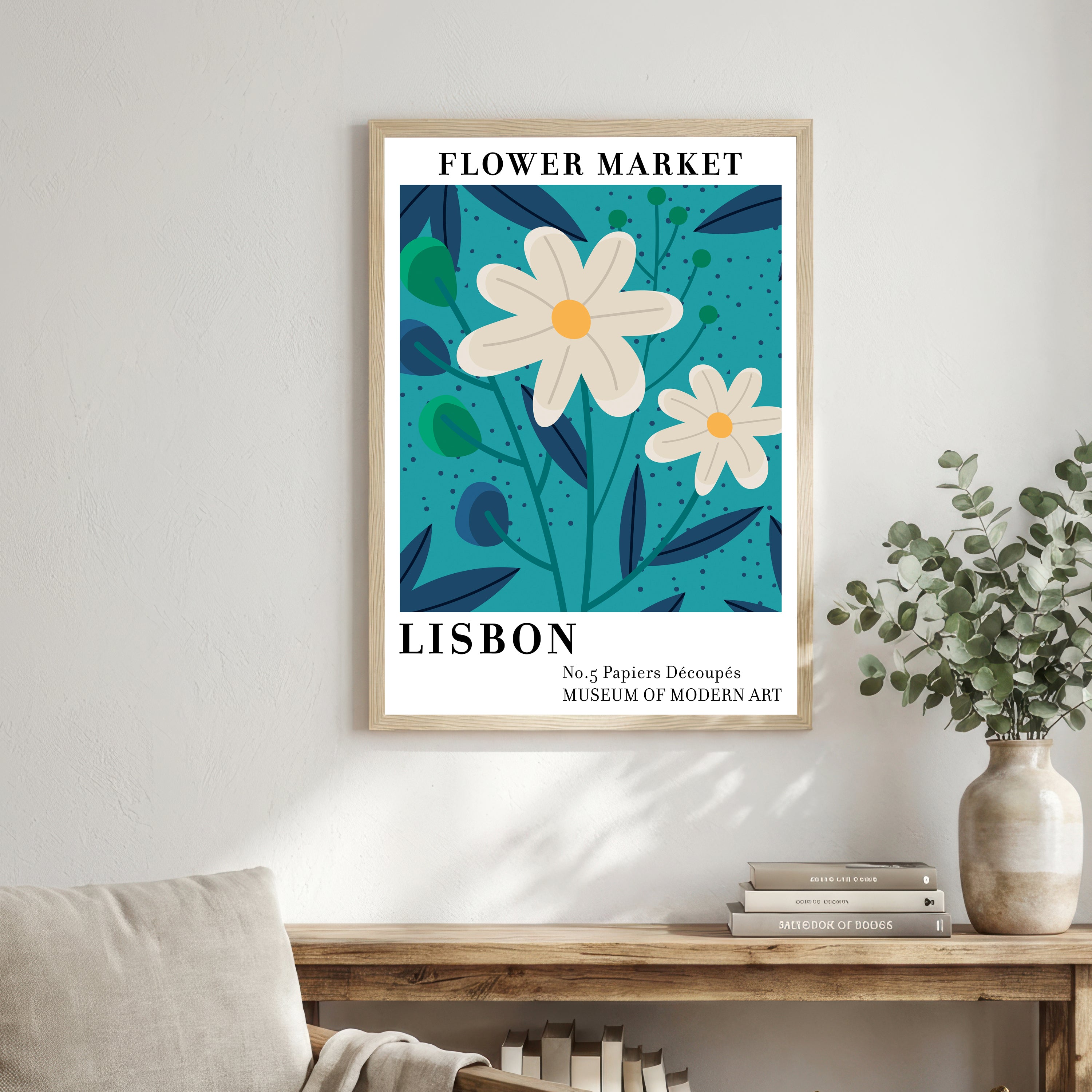 Lisbon Flower Market Art Print