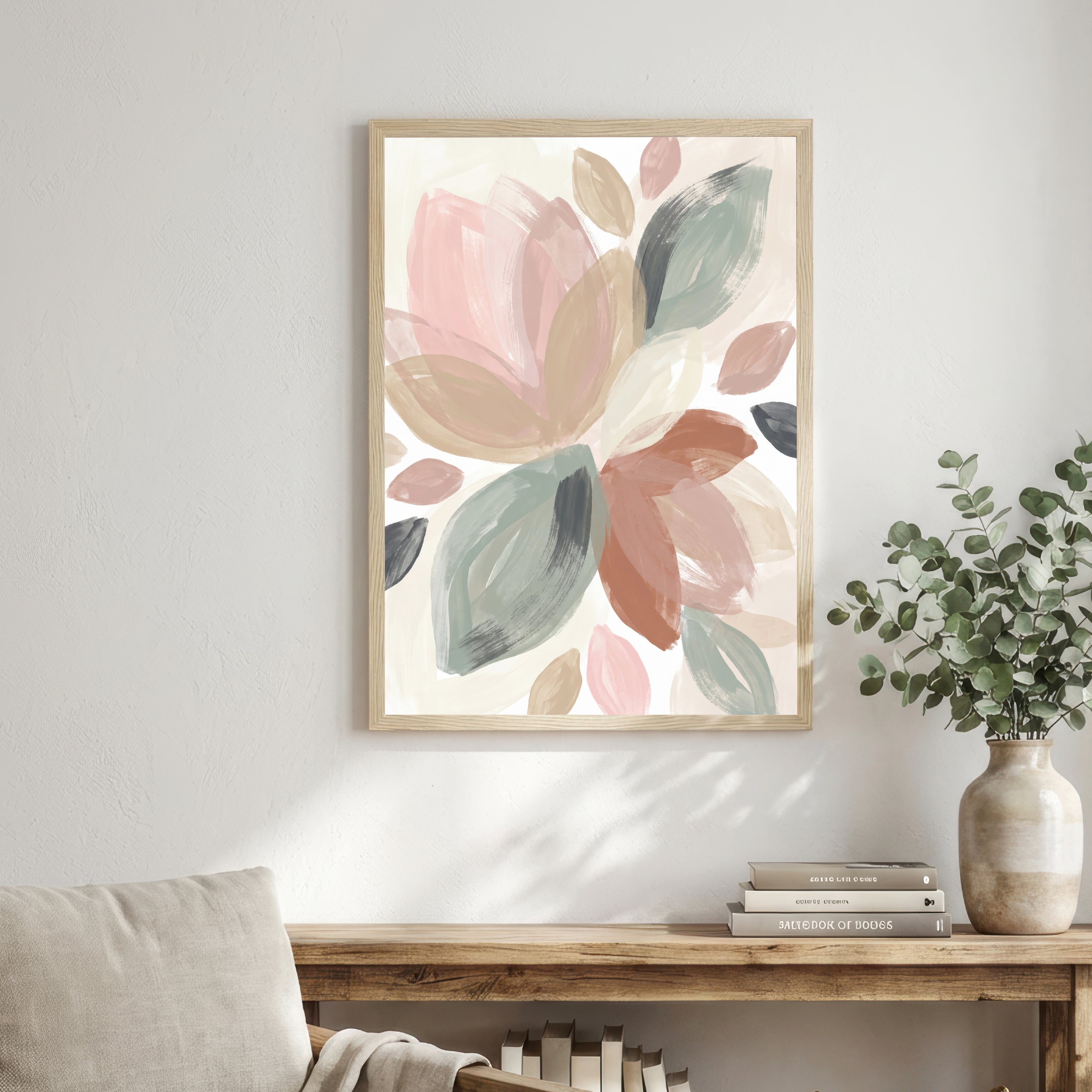 Pastel Abstract Floral Art Print