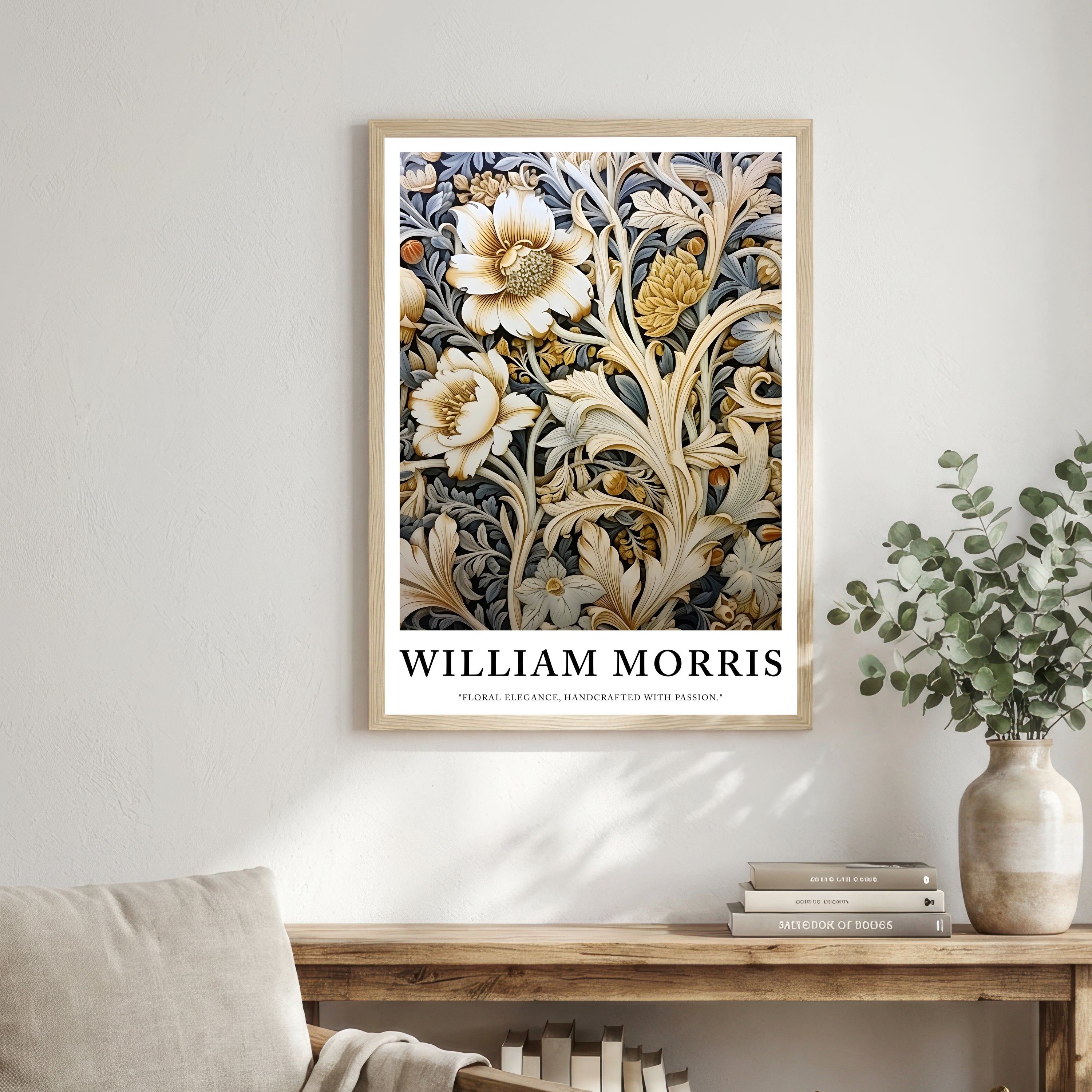 William Morris Inspired Floral Art Print