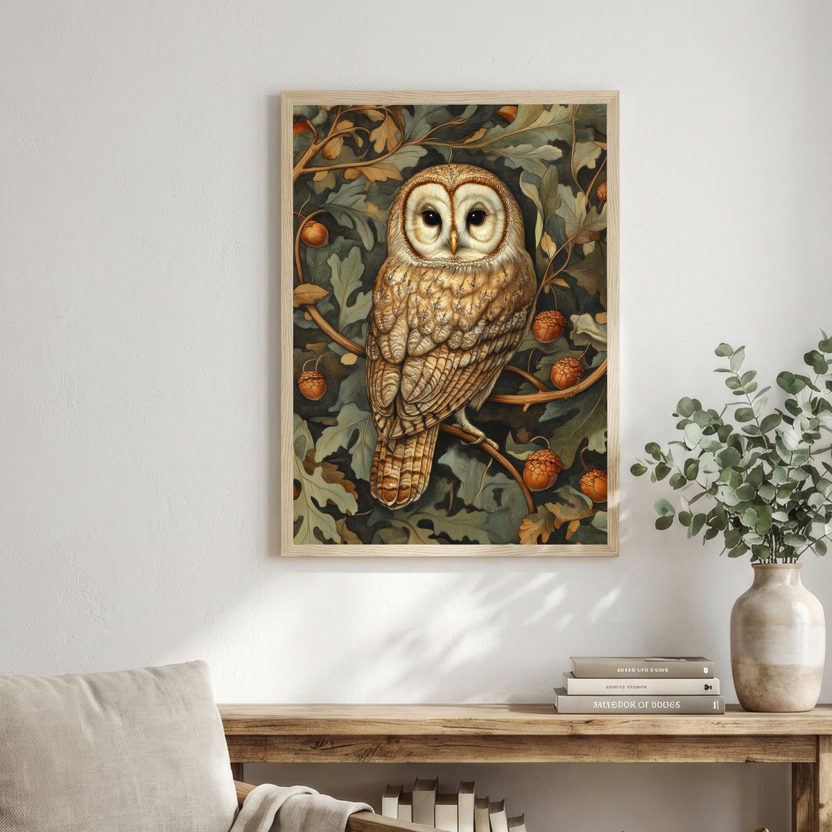 Owl Botanical Art Print