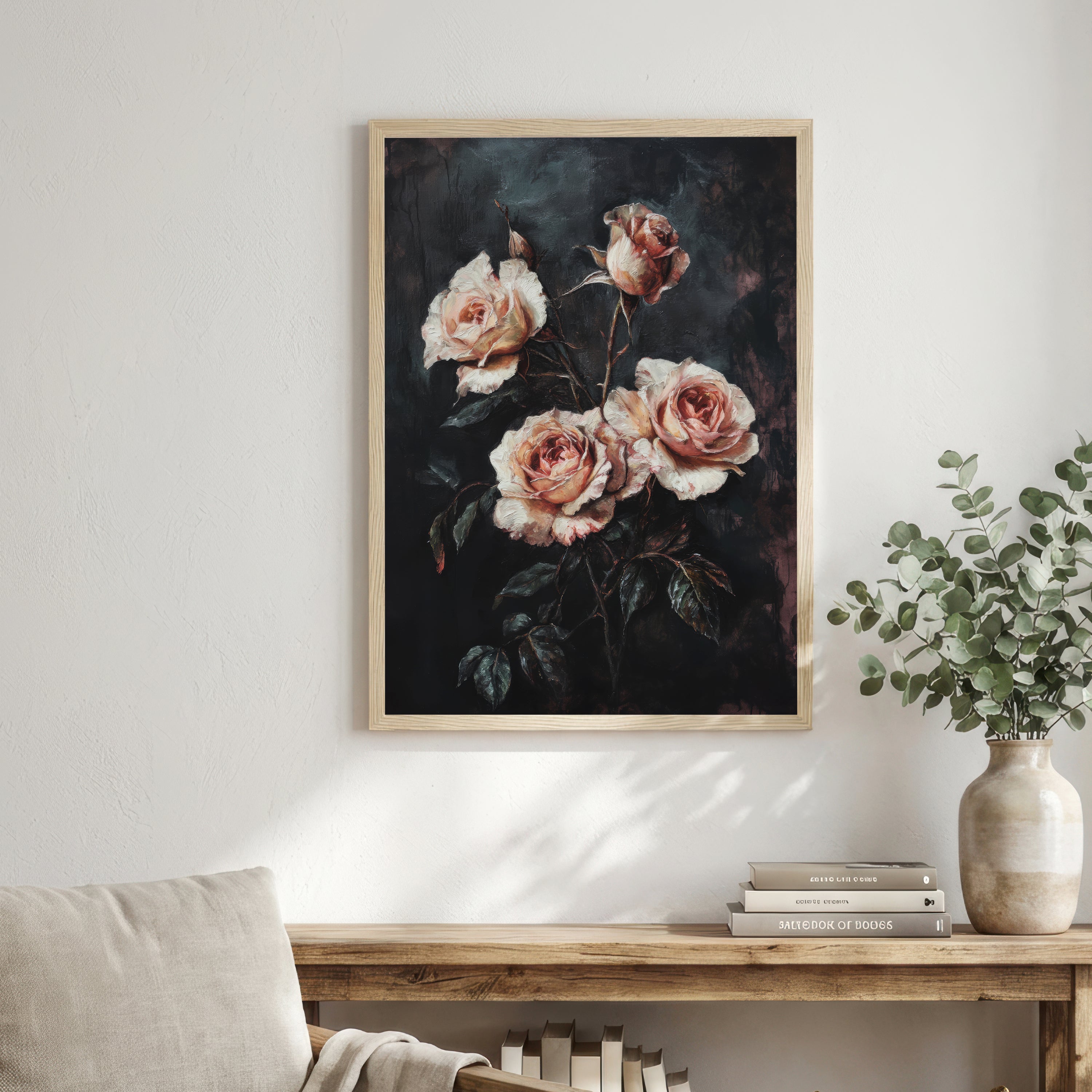 Romantic Rose Bouquet Art Print