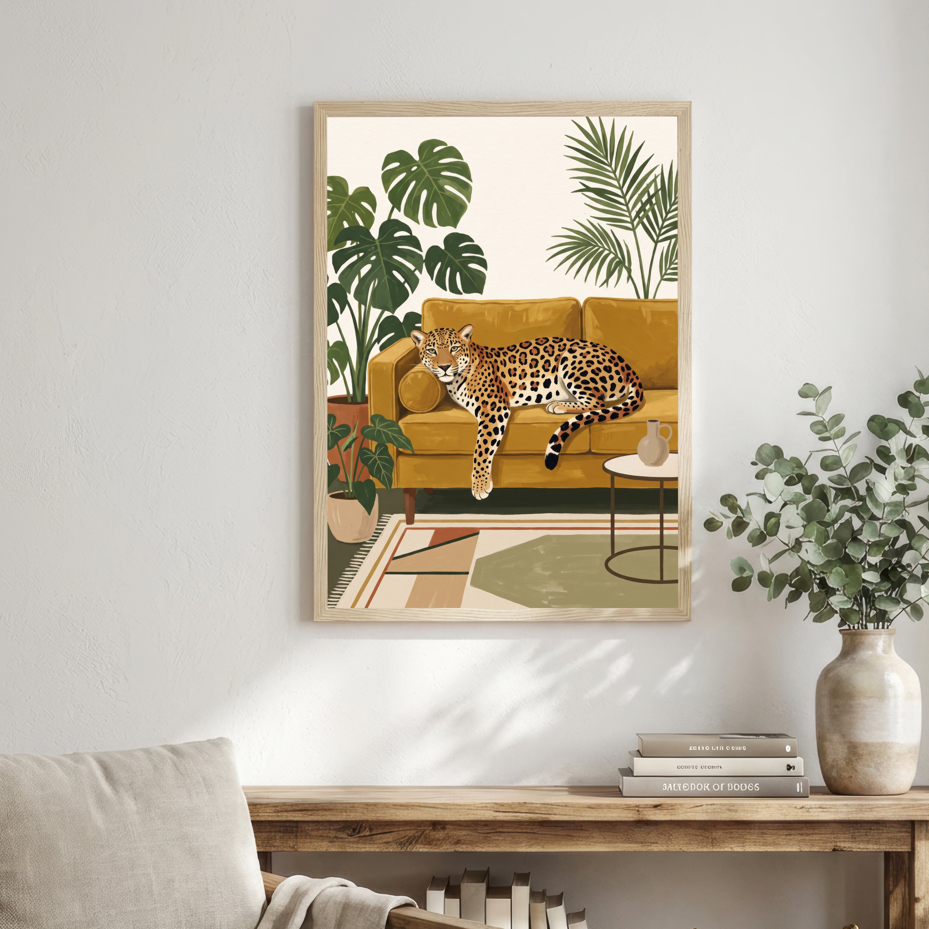 Leopard Tropical Interior Art Print