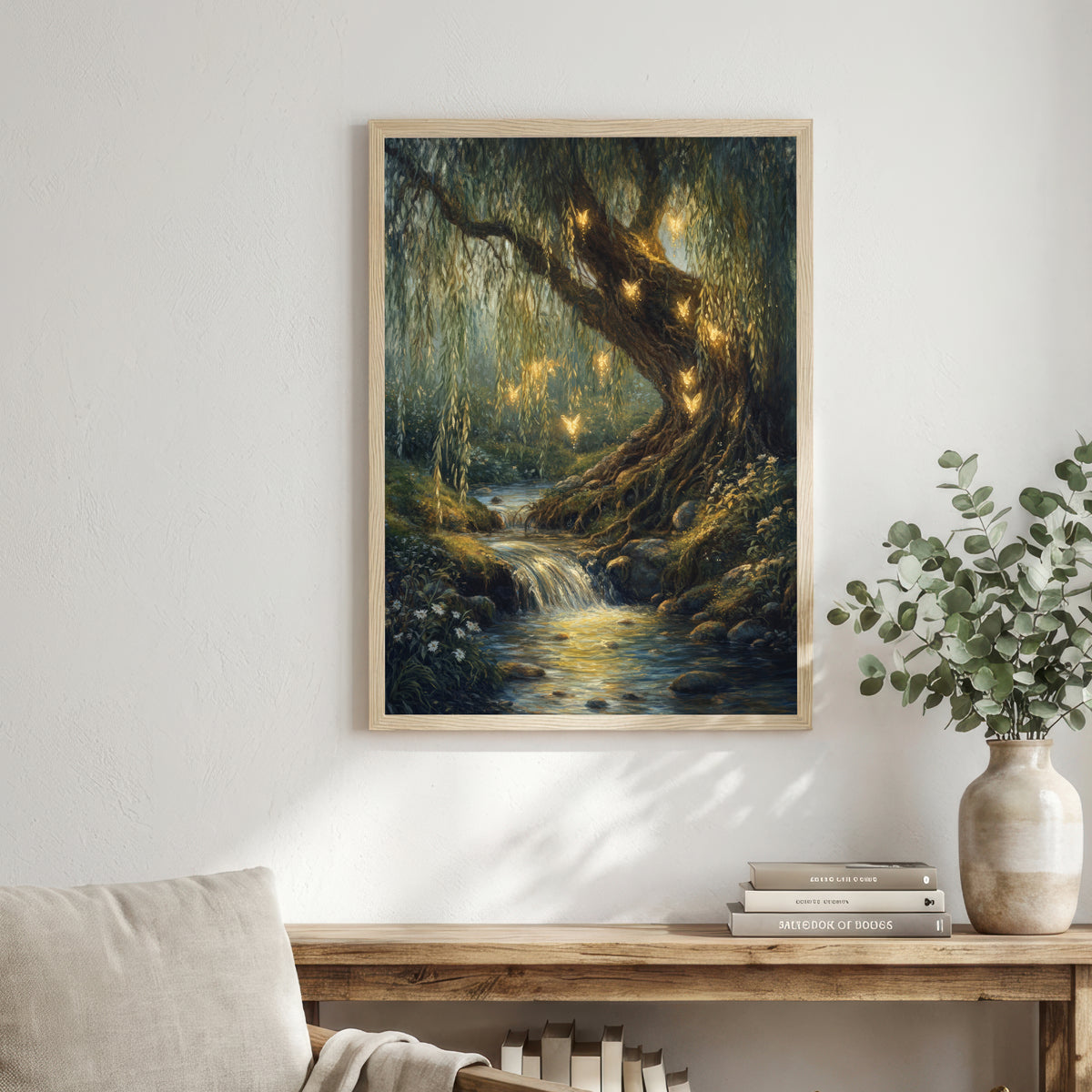Enchanted Woodland Stream Art Print