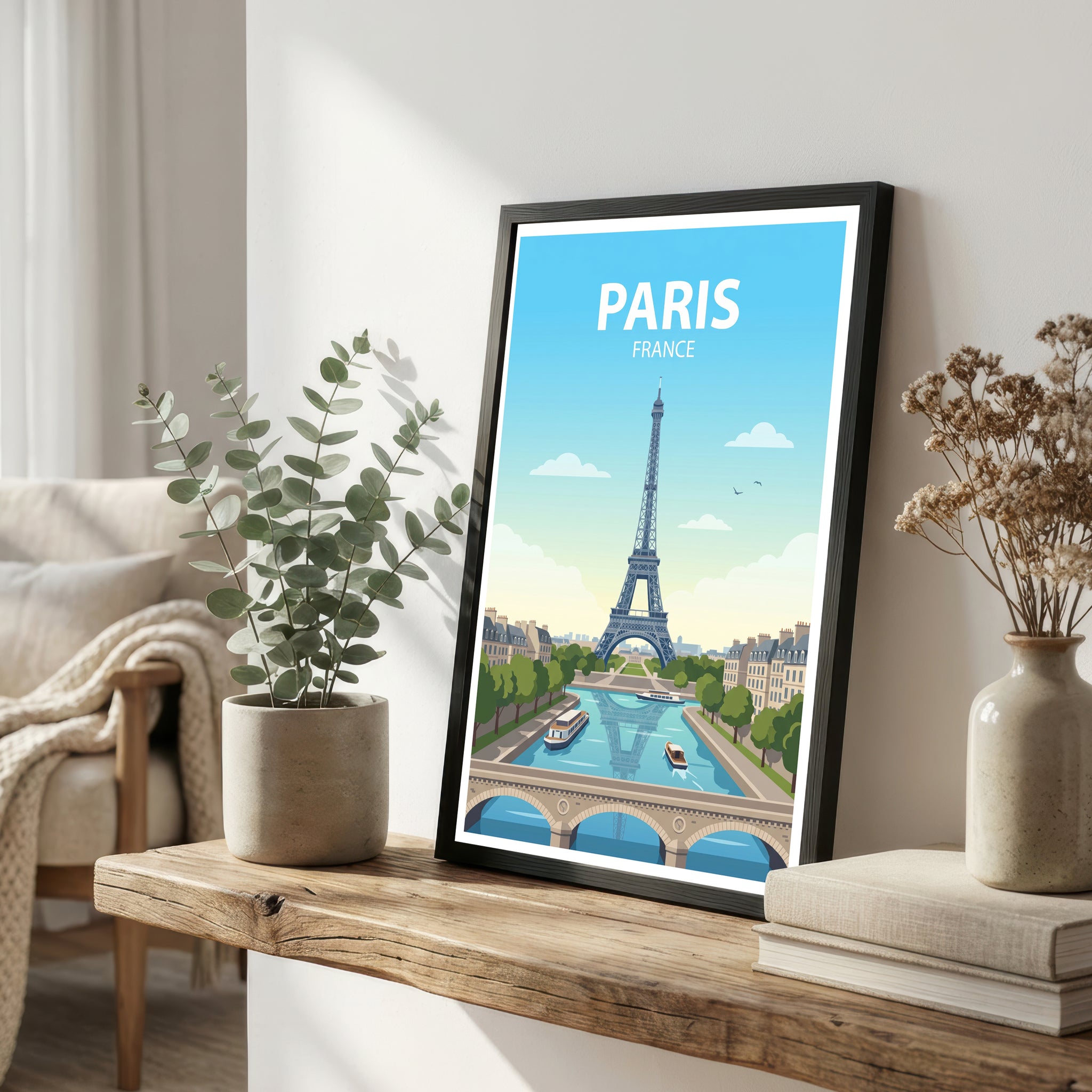 Paris France Travel Poster