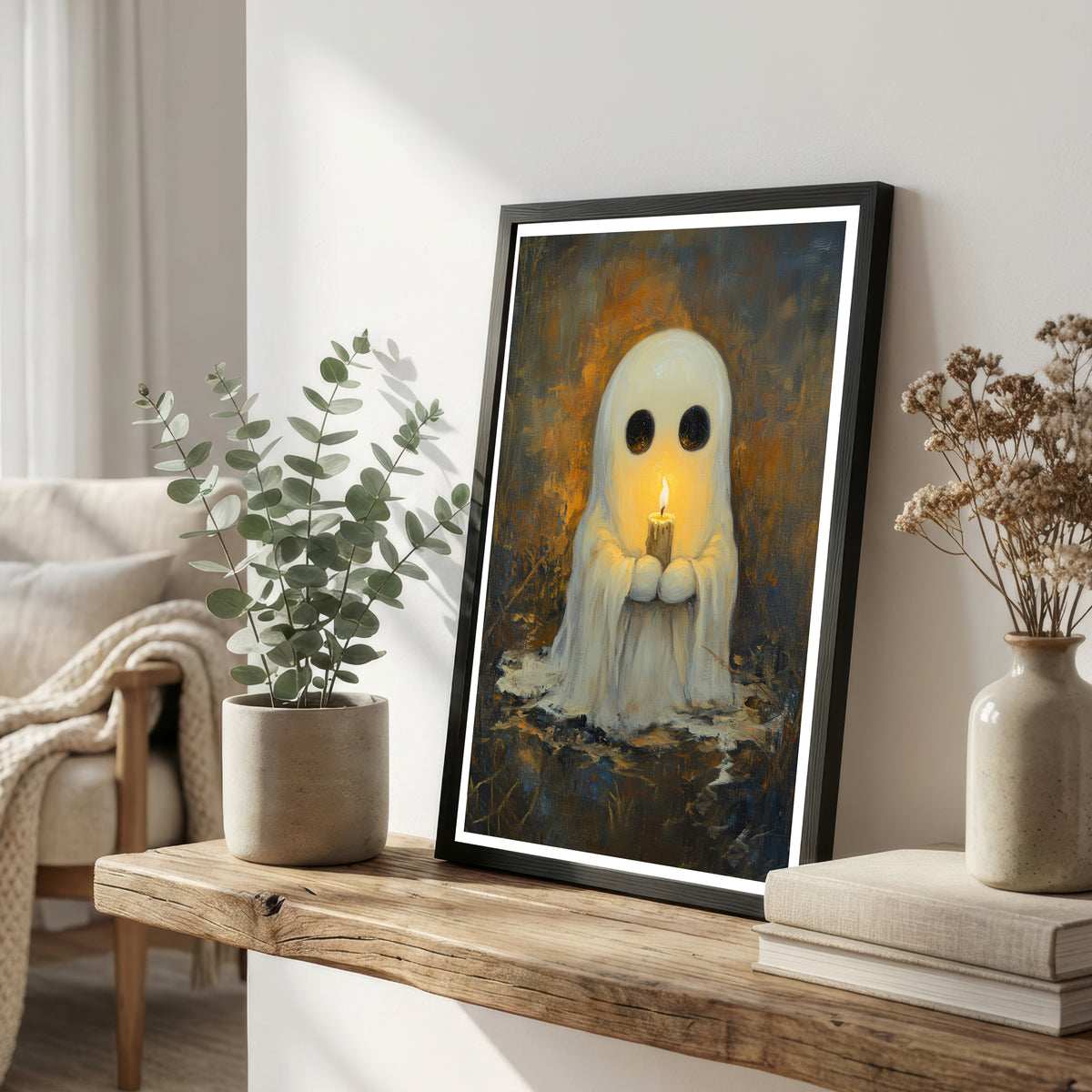 Candlelit Ghost Art Print