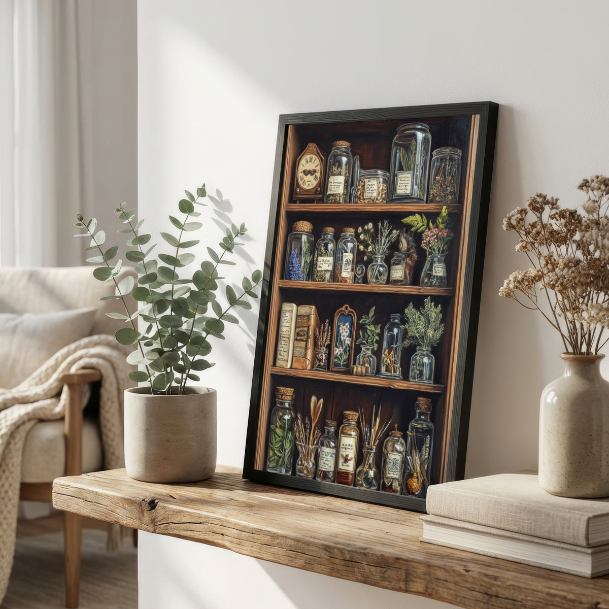 Vintage Apothecary Cabinet Art Print