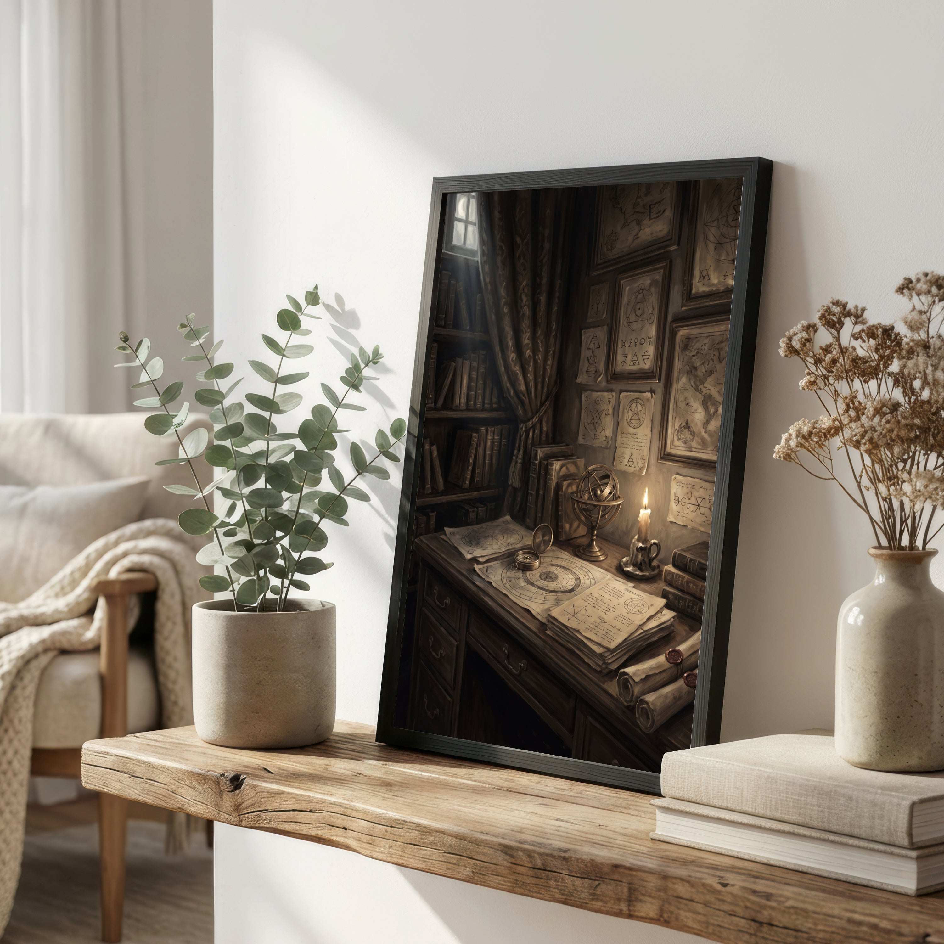 Occult Scholar's Study Art Print