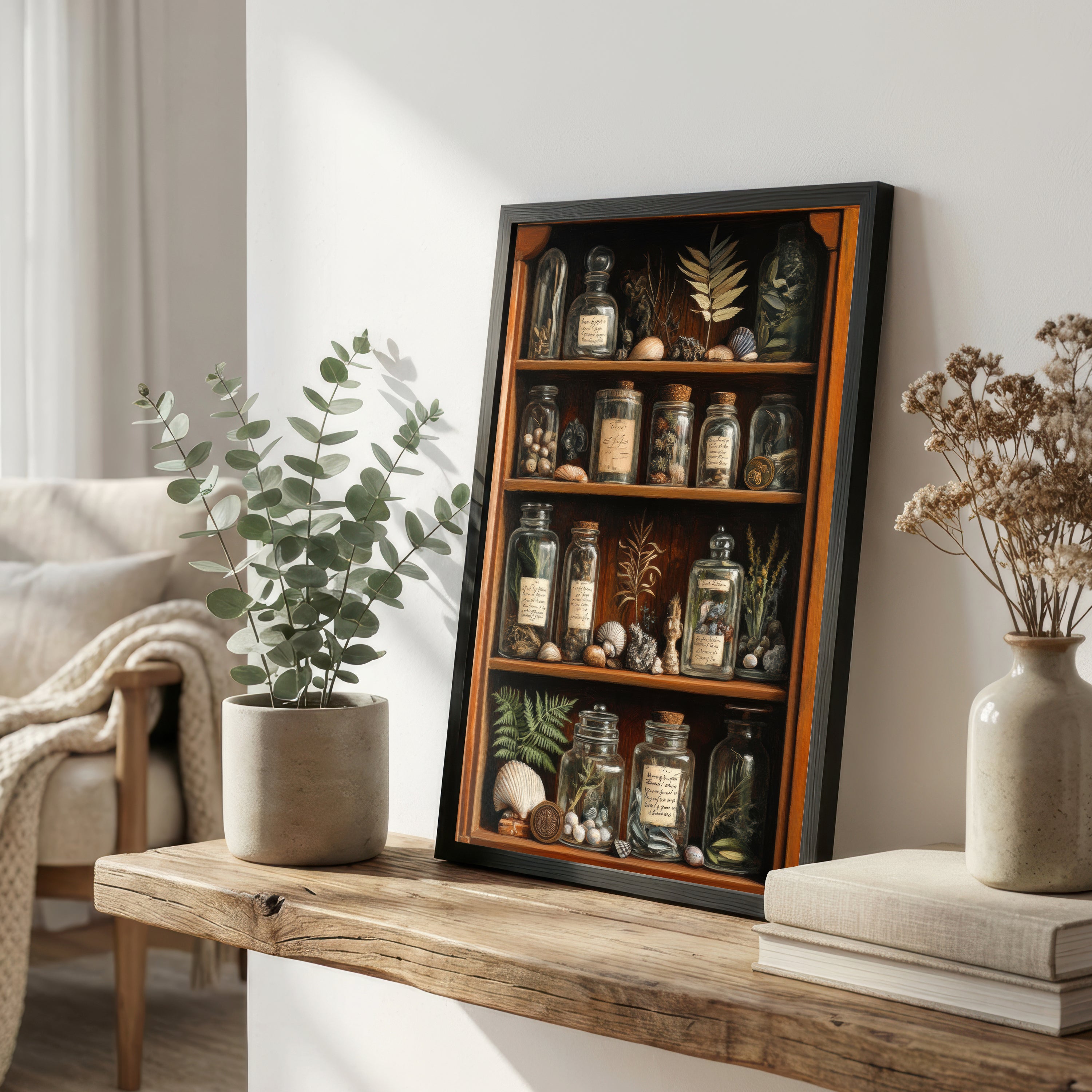 Vintage Apothecary Cabinet Art Print