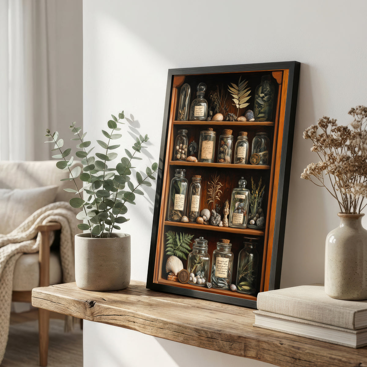 Vintage Apothecary Cabinet Art Print