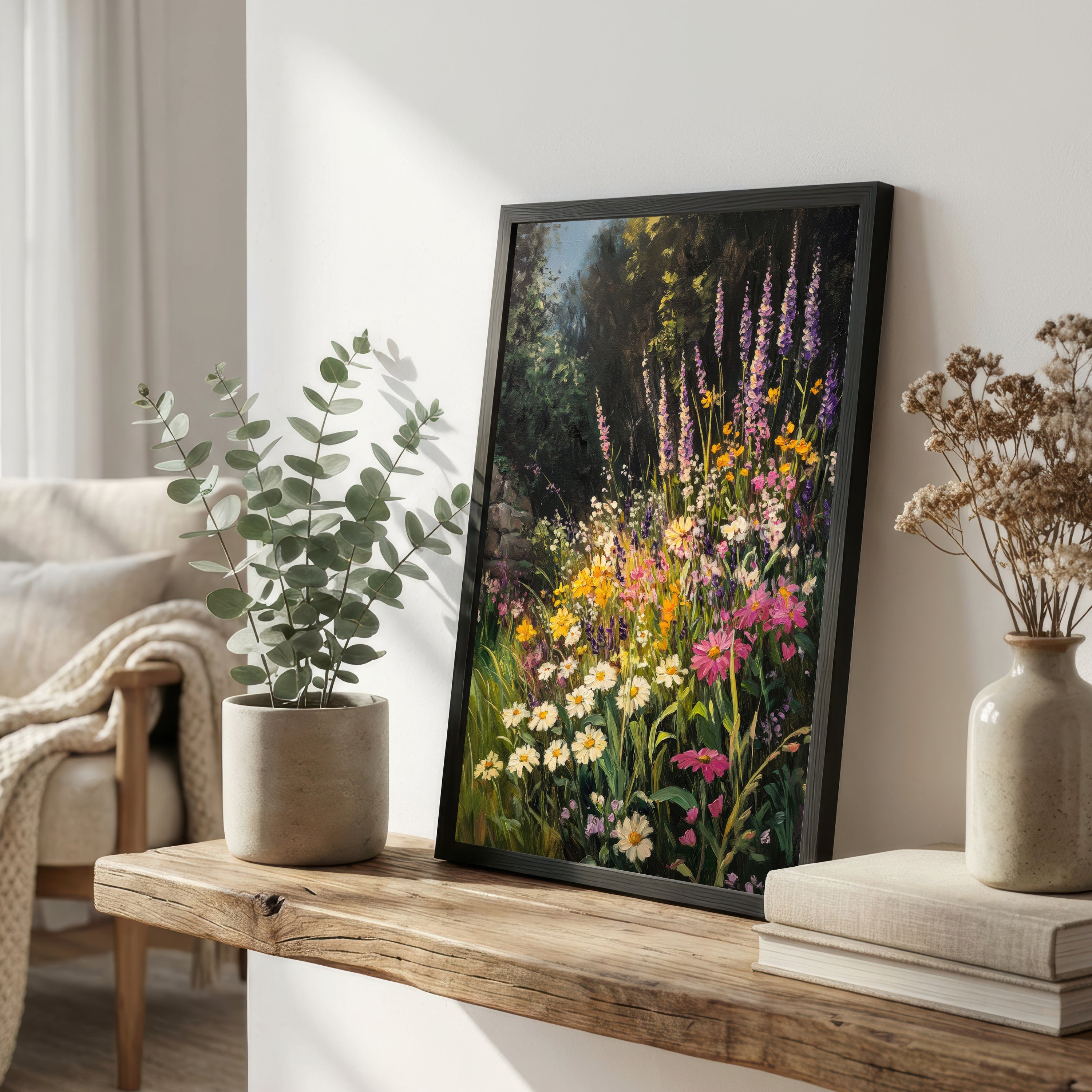 Wildflower Meadow Impressionist Art Print