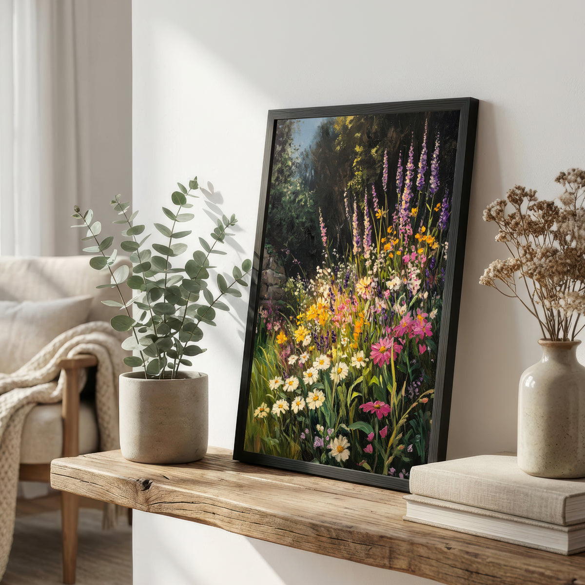 Wildflower Meadow Impressionist Art Print