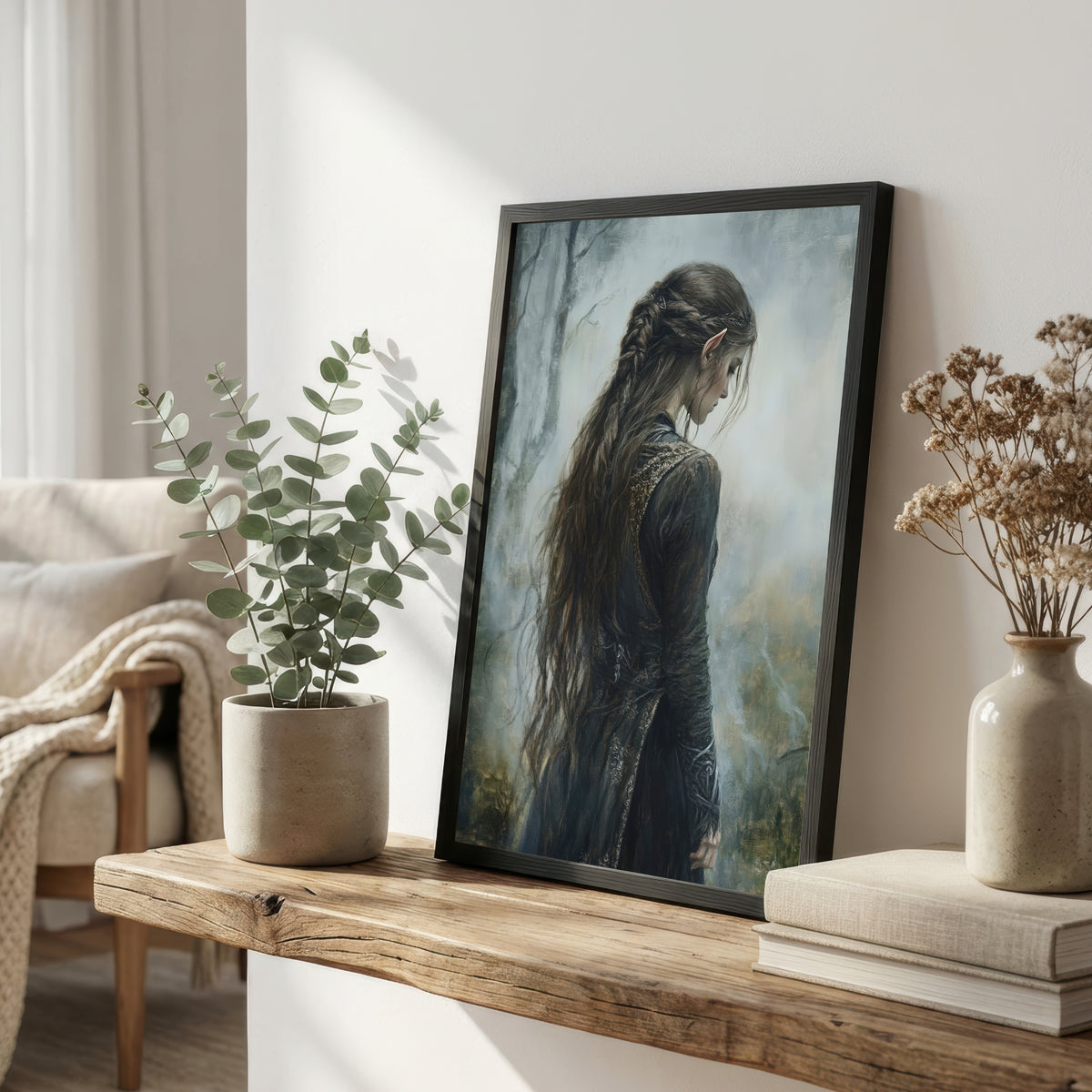 Elven Woman Fantasy Art Print