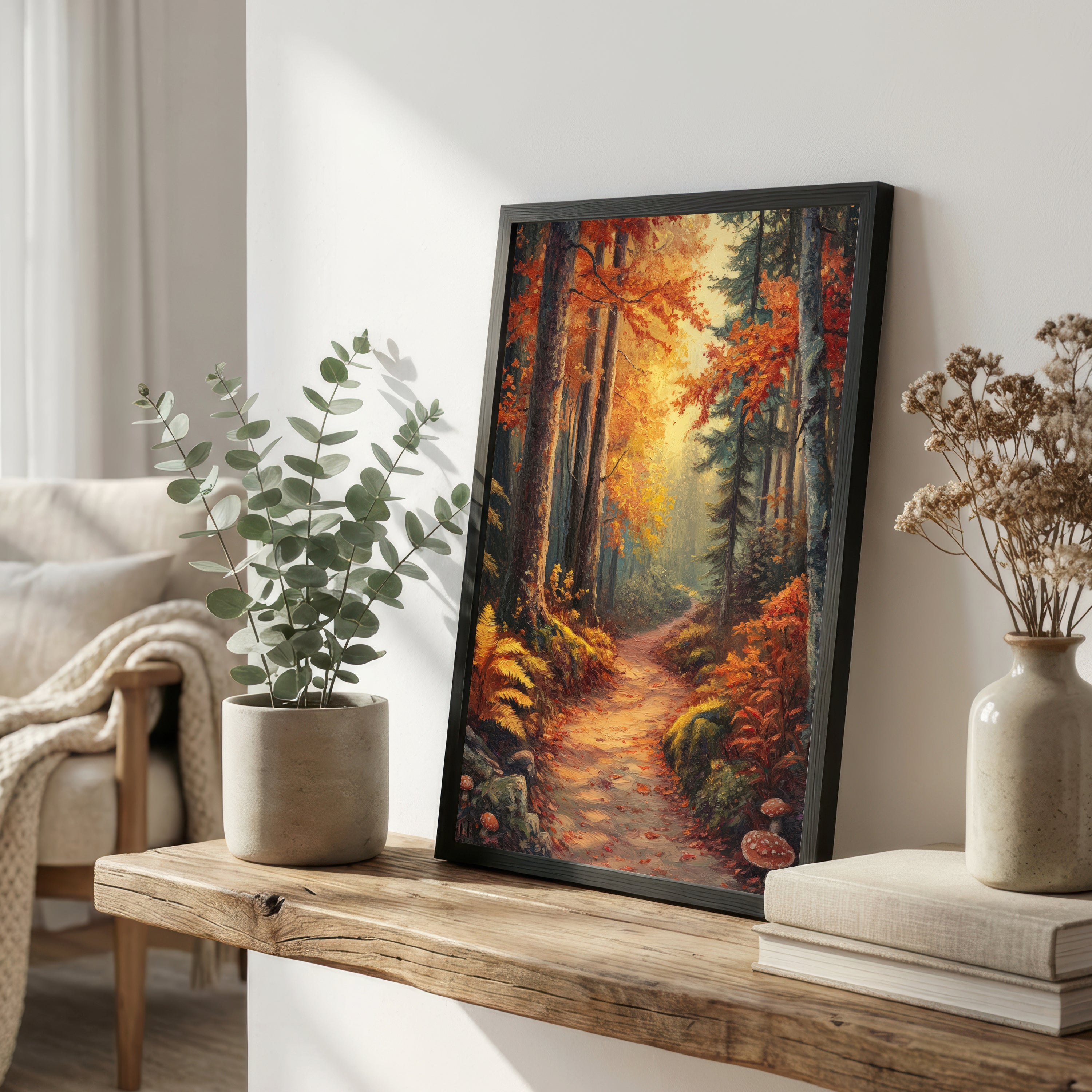 Autumn Forest Path Art Print