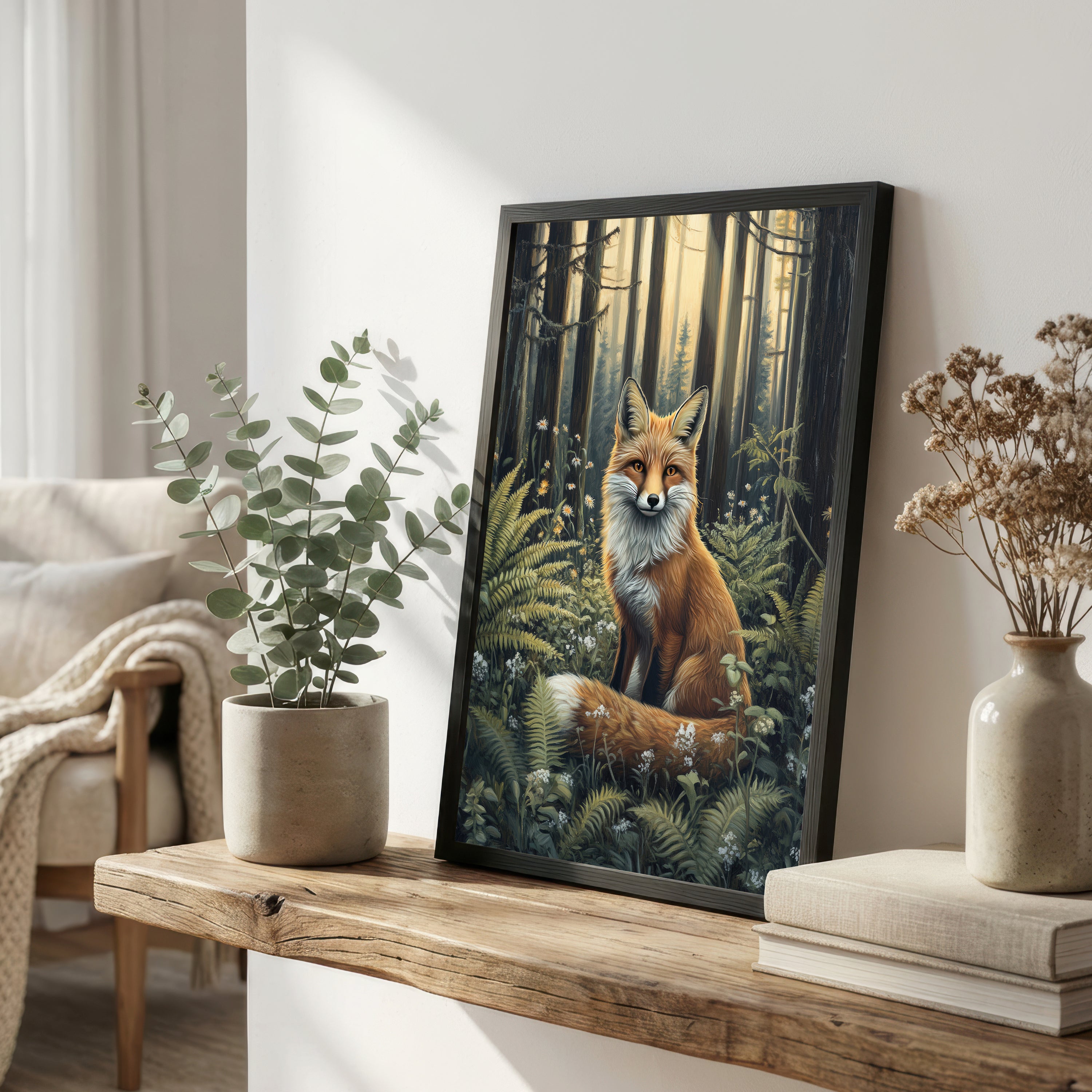 Woodland Fox Art Print