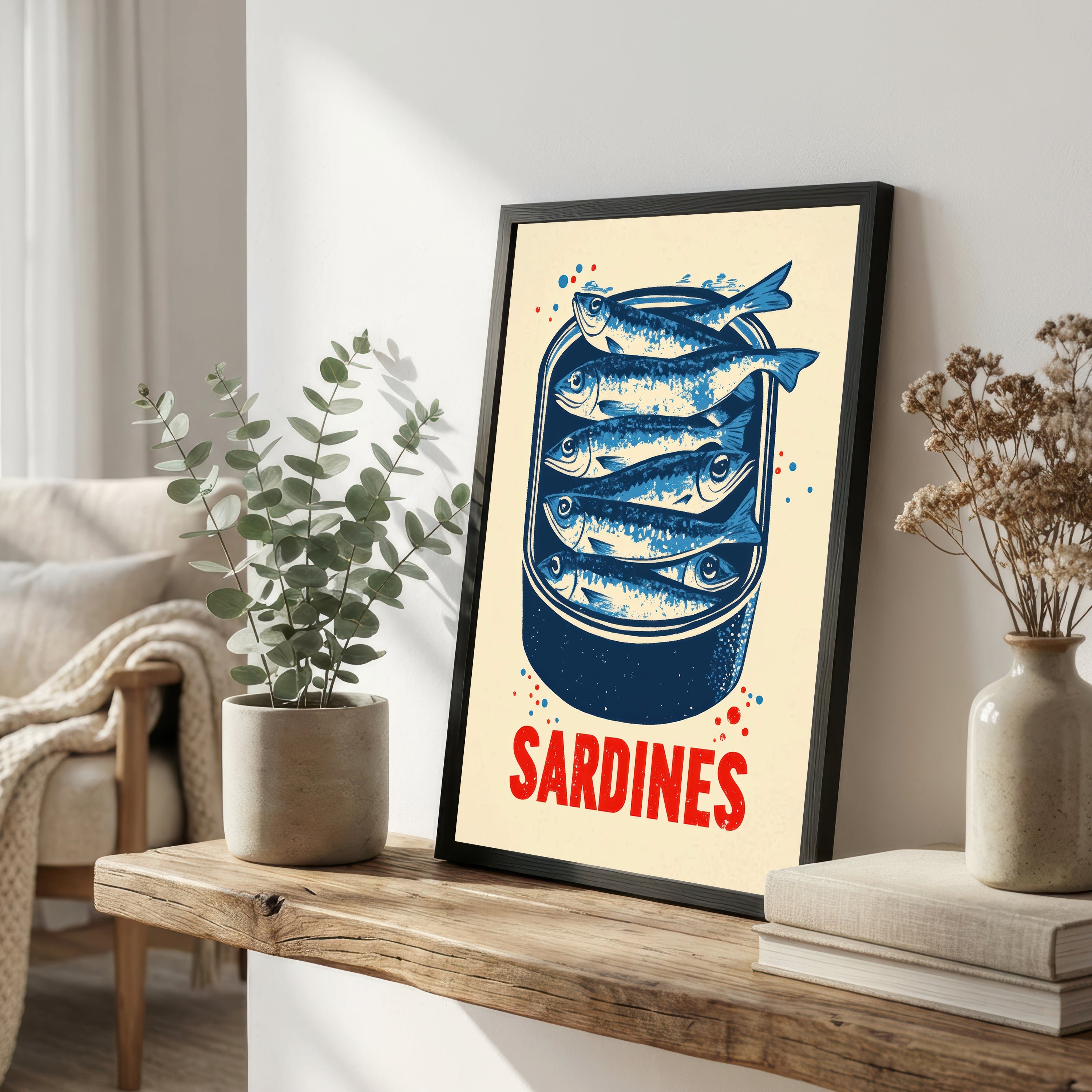 Vintage Sardines Tin Art Print