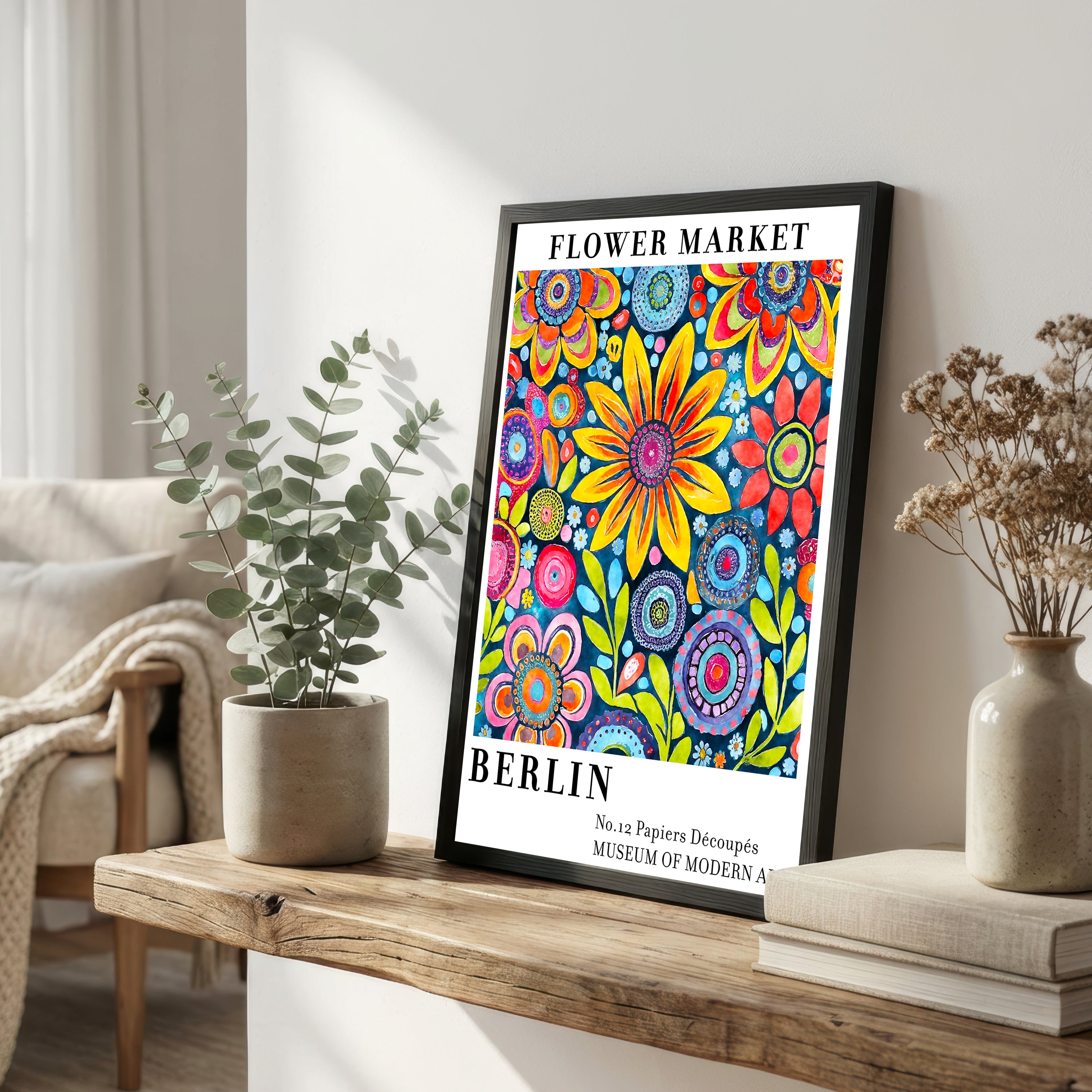 Berlin Flower Market Art Print