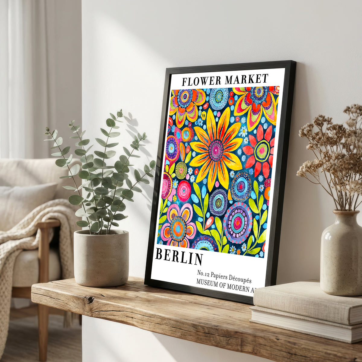 Berlin Flower Market Art Print