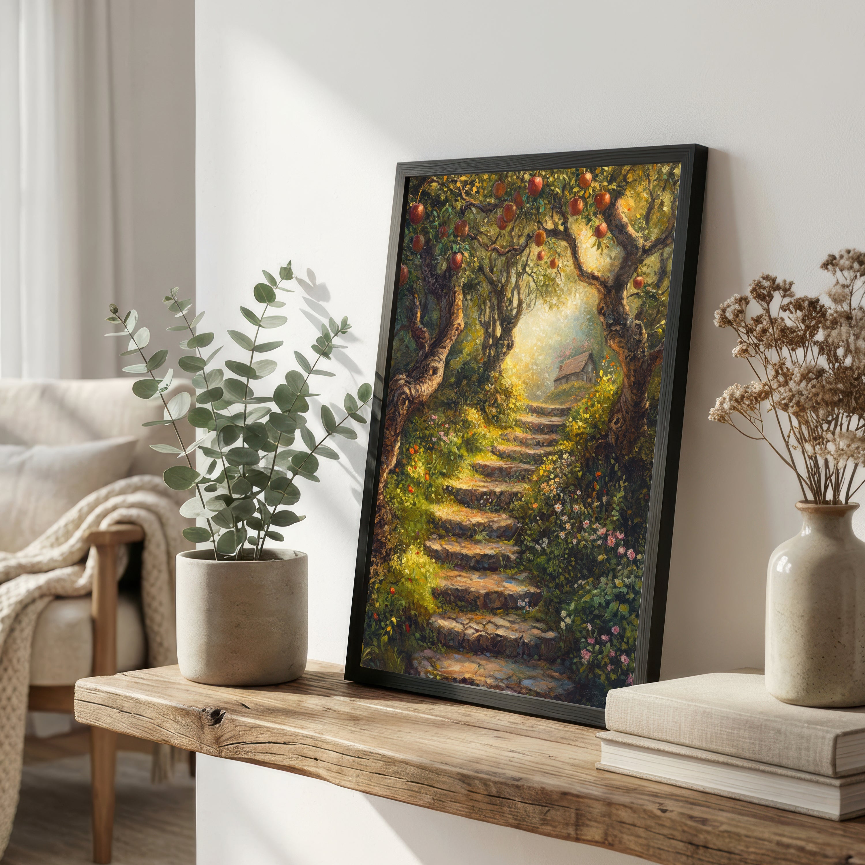 Enchanted Apple Orchard Path Art Print