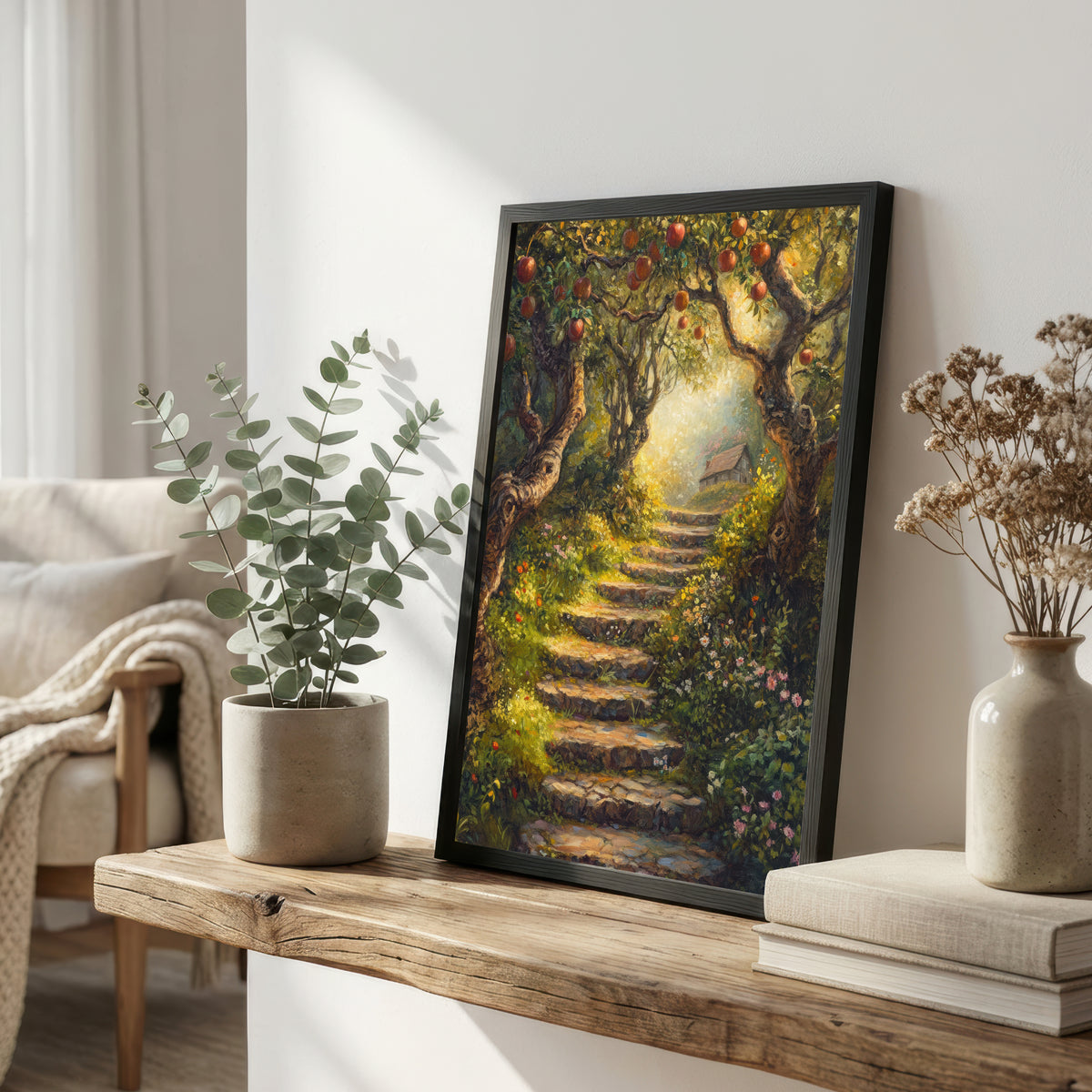 Enchanted Apple Orchard Path Art Print