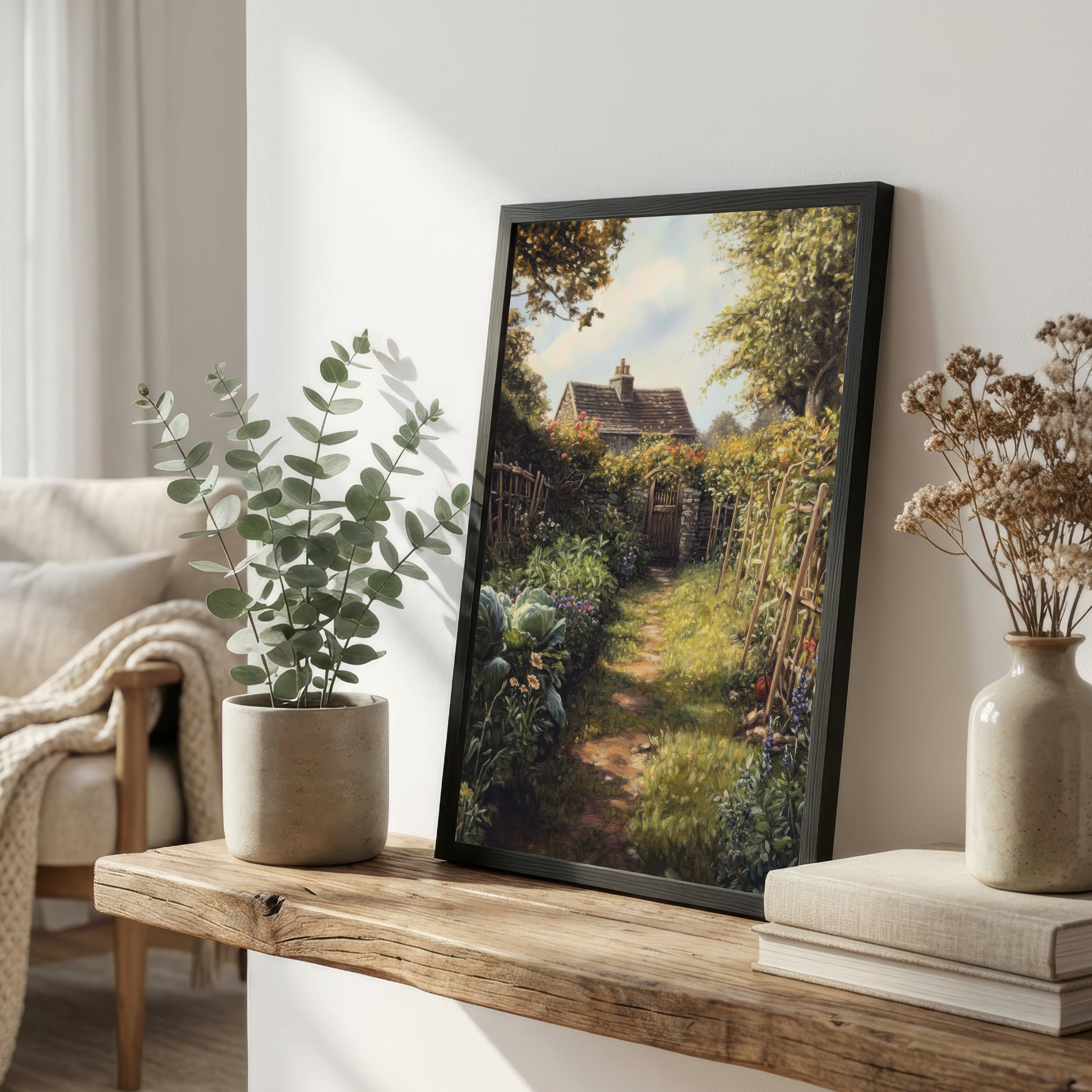 Cottage Garden Path Art Print