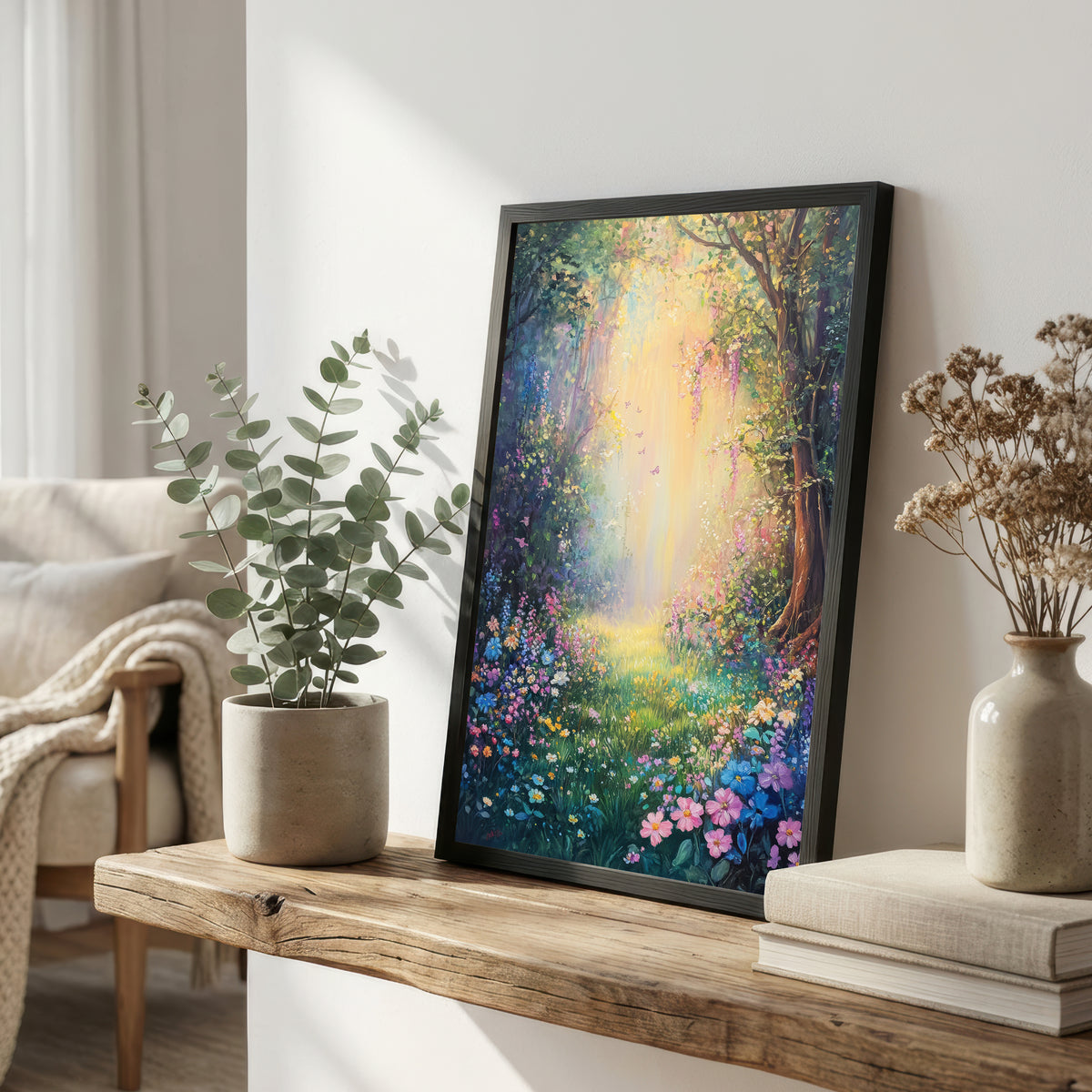 Enchanted Forest Flower Art Print