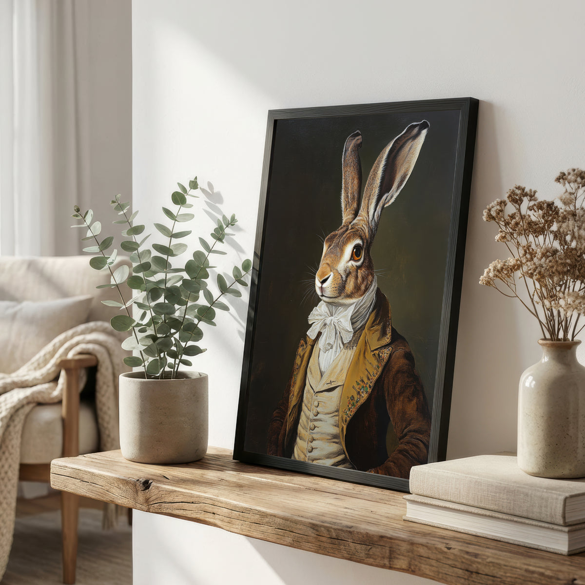 Dapper Hare Victorian Art Print