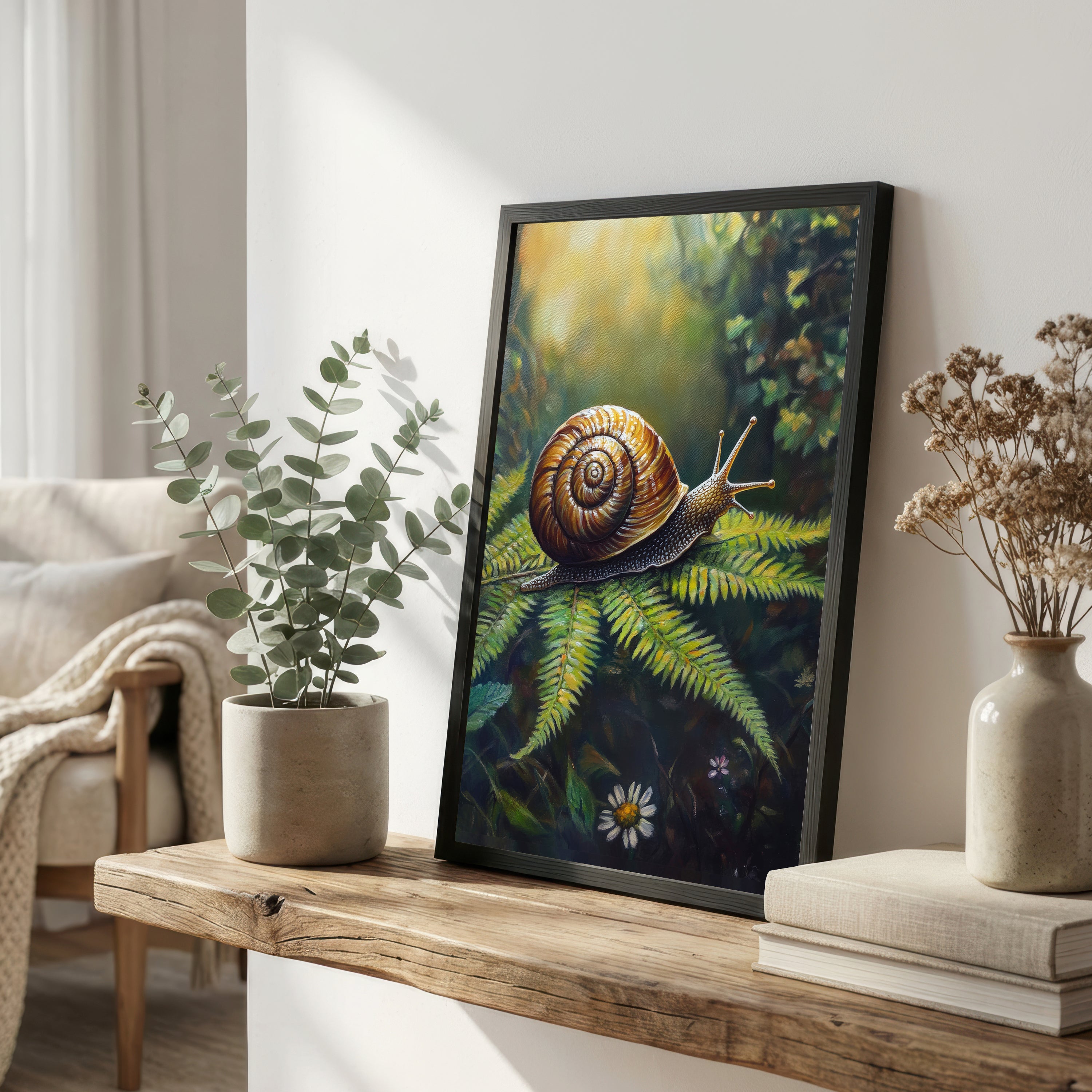 Woodland Snail Art Print