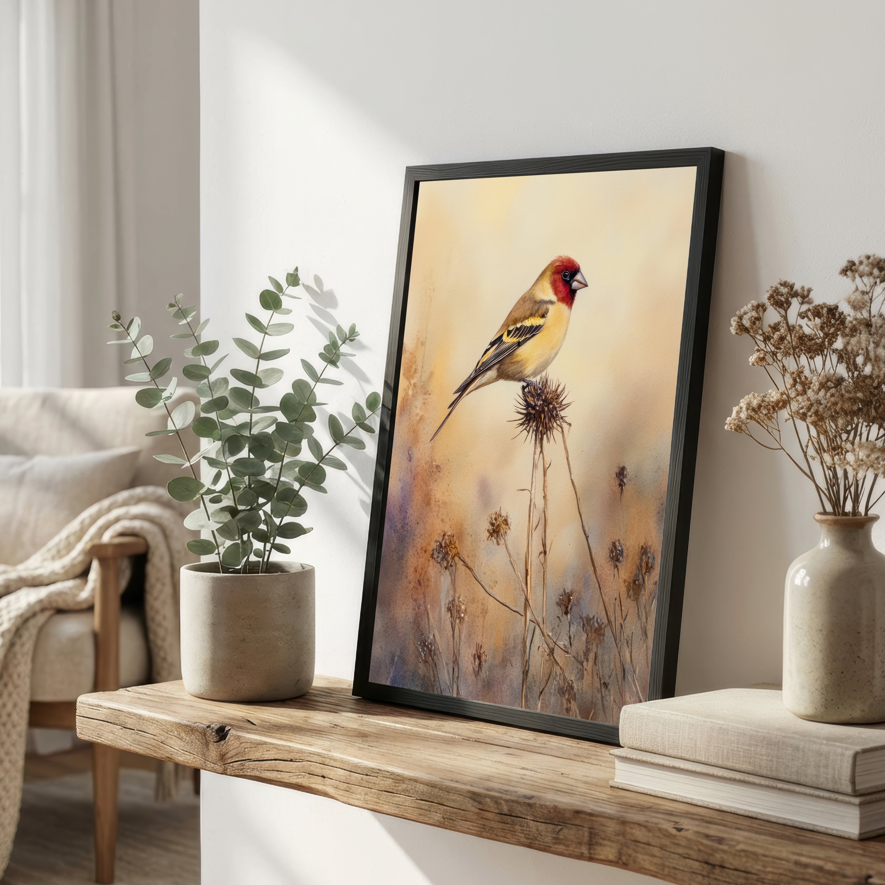 Goldfinch Watercolour Art Print