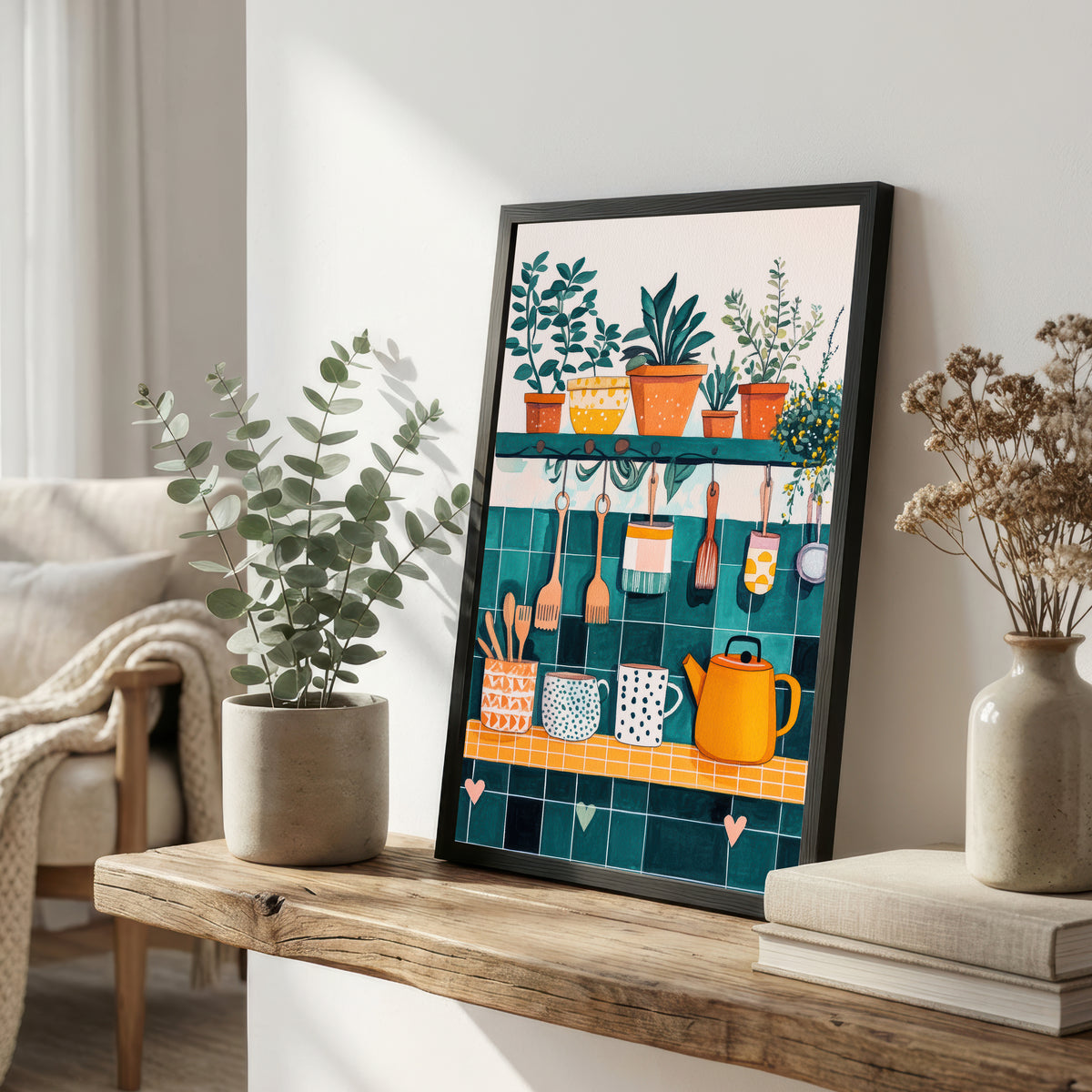 Colourful Kitchen Still Life Art Print