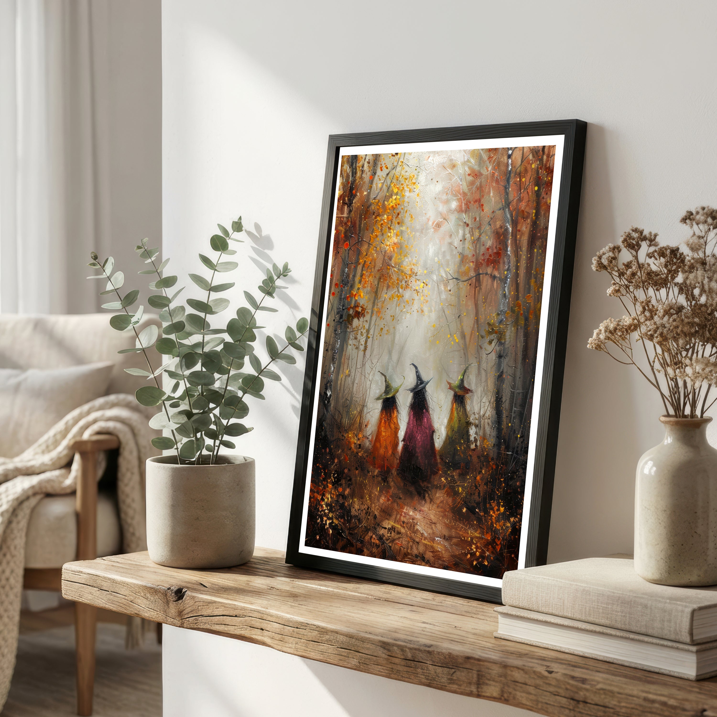 Three Witches Forest Art Print