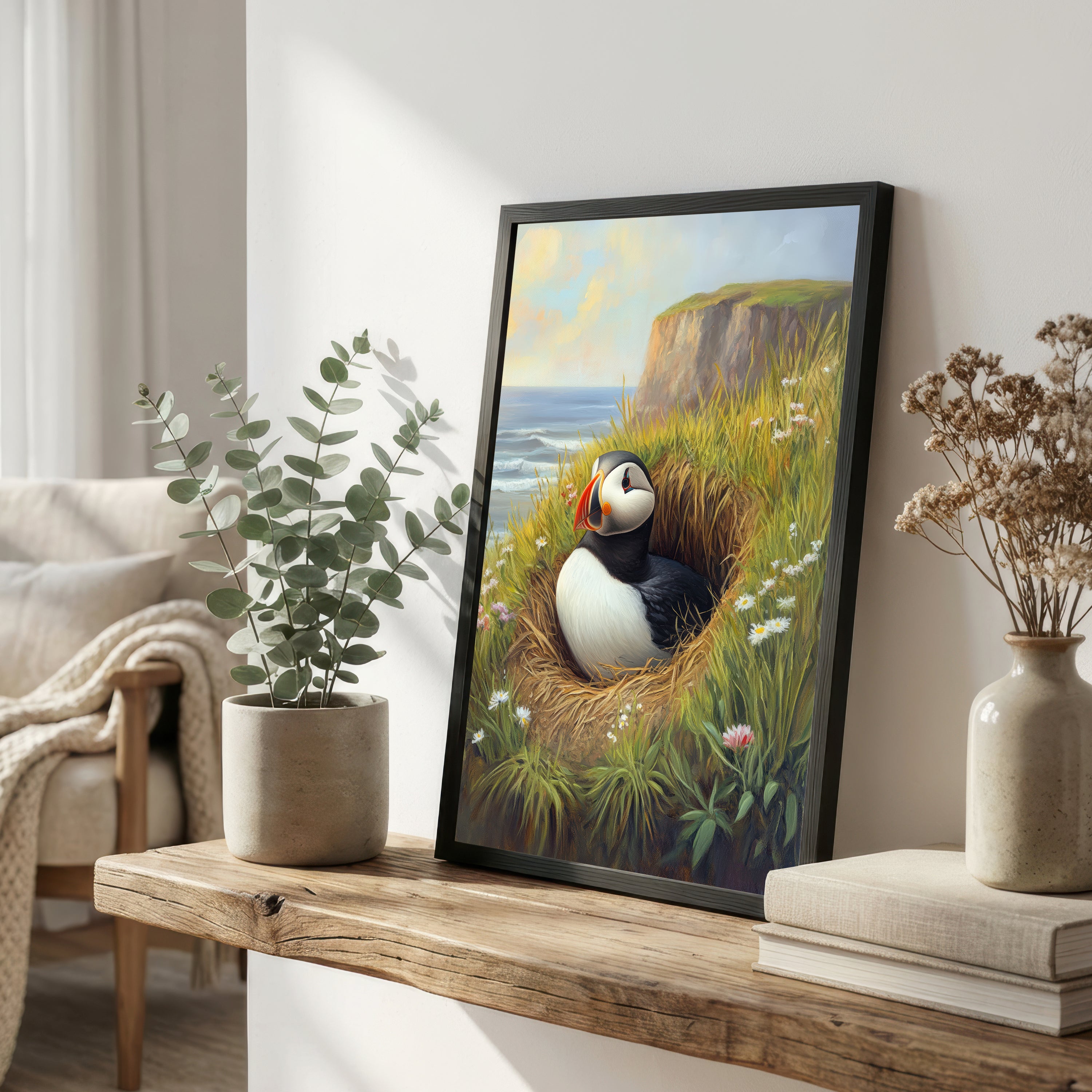 Puffin Coastal Art Print