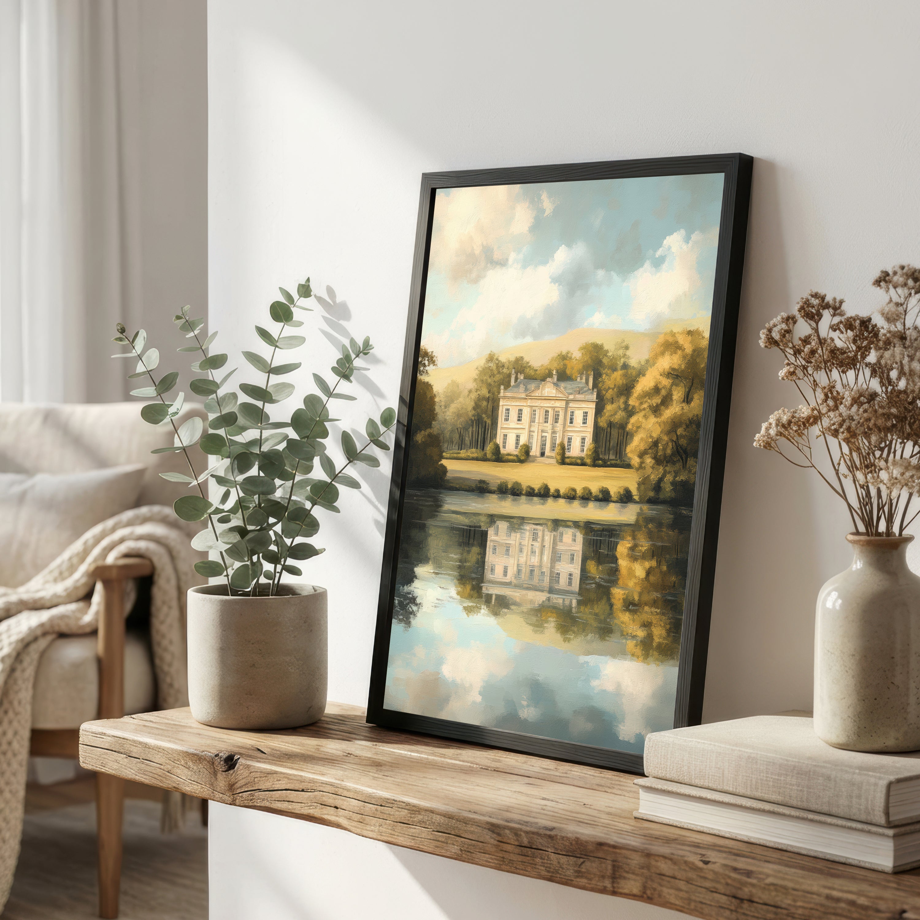Country Manor Lake Art Print