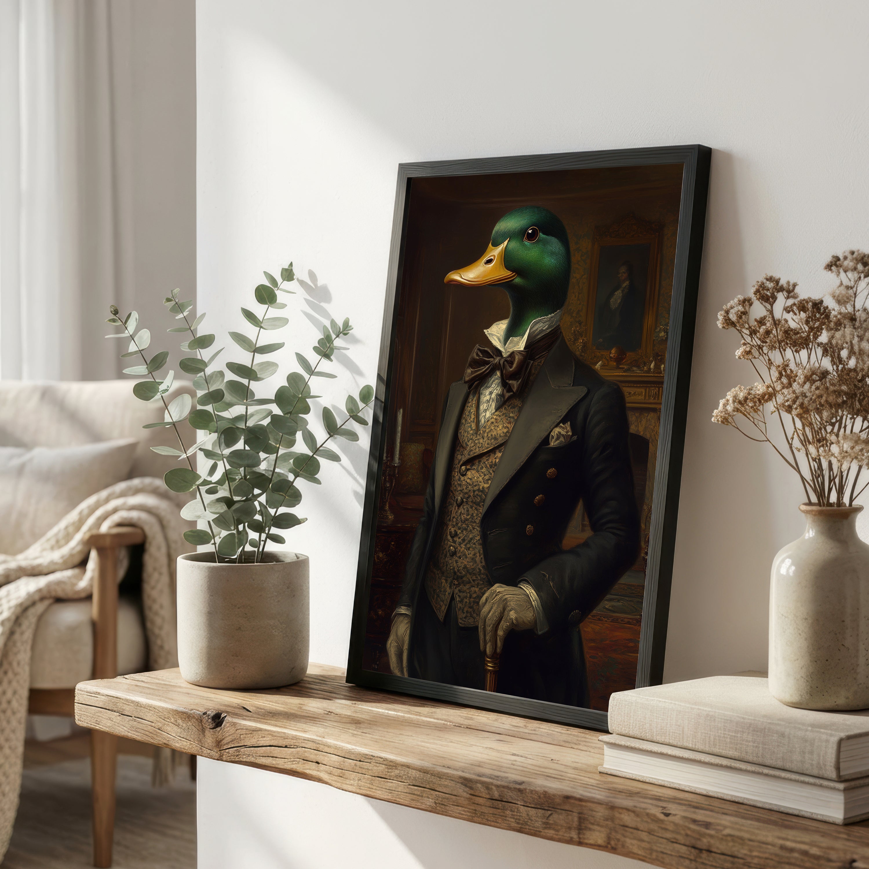Dapper Mallard Victorian Art Print