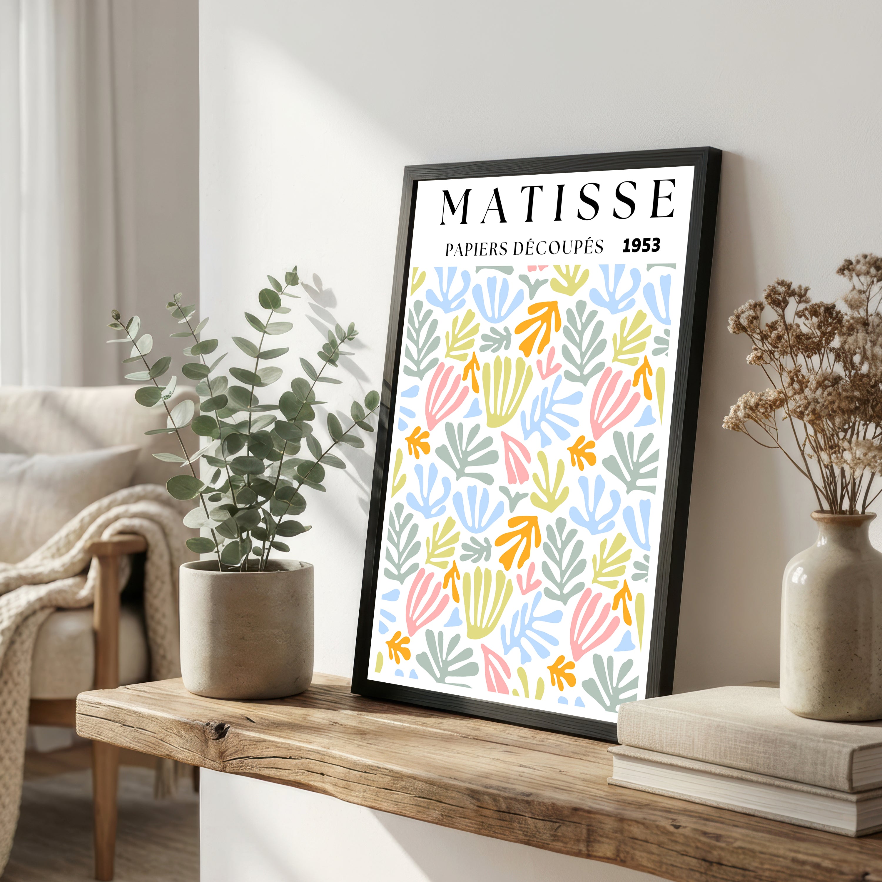 Matisse Cut Paper Botanical Art Print